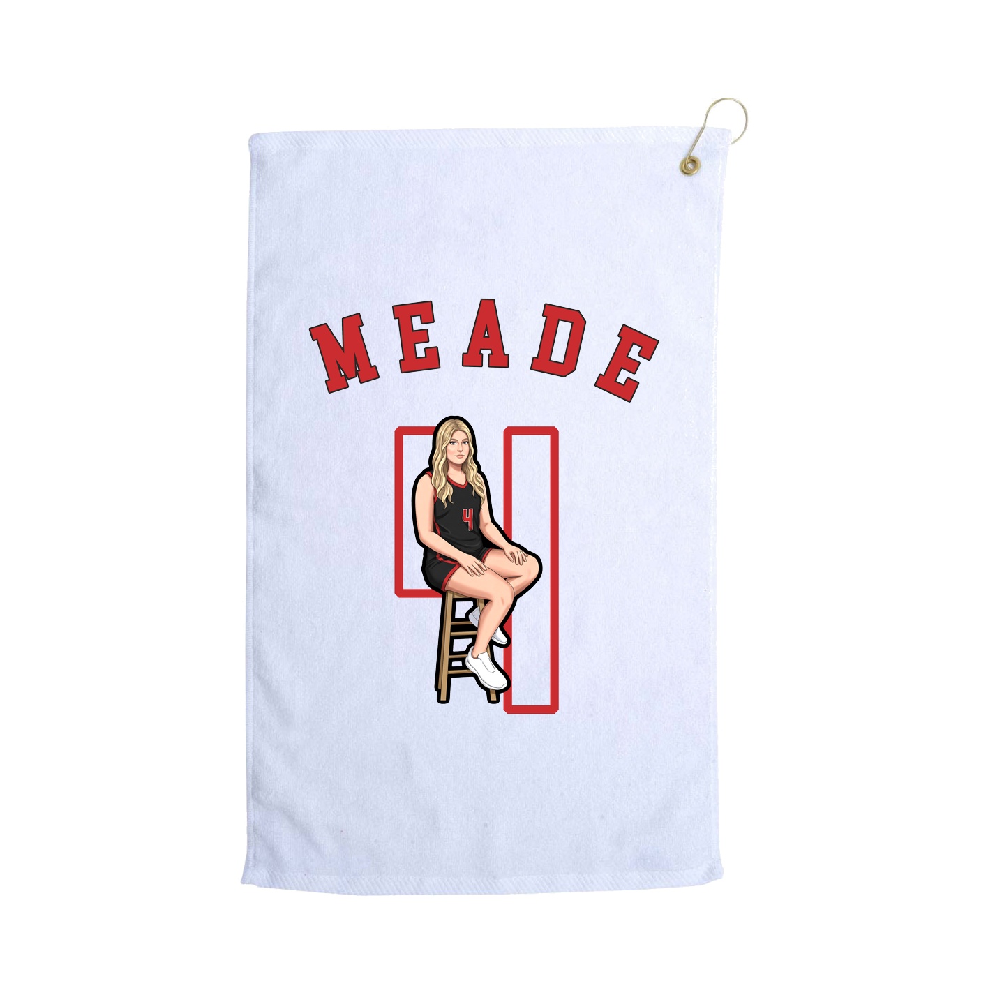 Golf Towel — Shirsey Arch in White