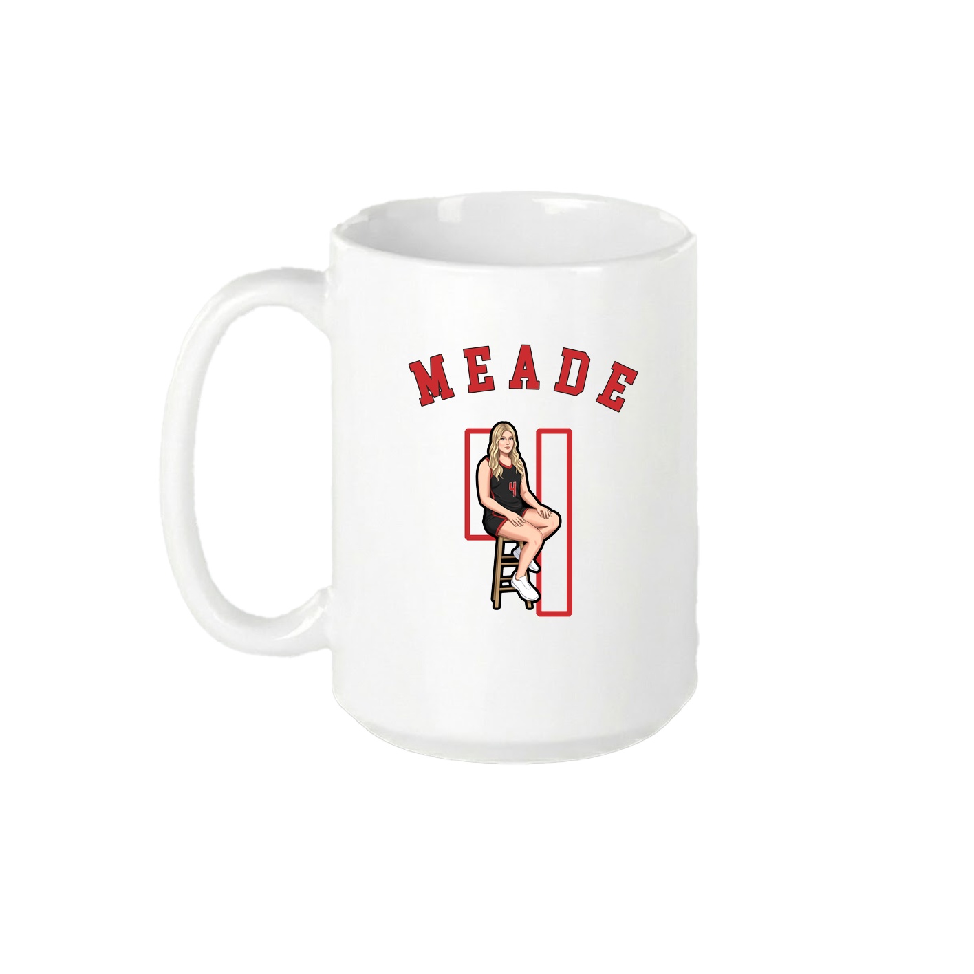 15oz Coffee Mug — Shirsey Arch in White