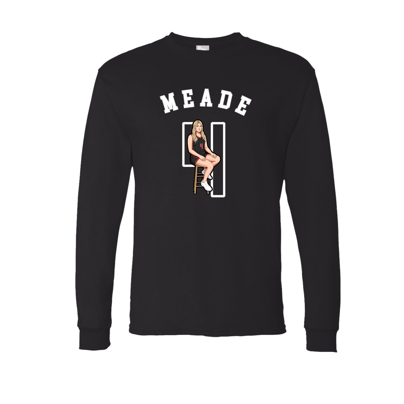 Long Sleeve Tee — Shirsey Arch in Black