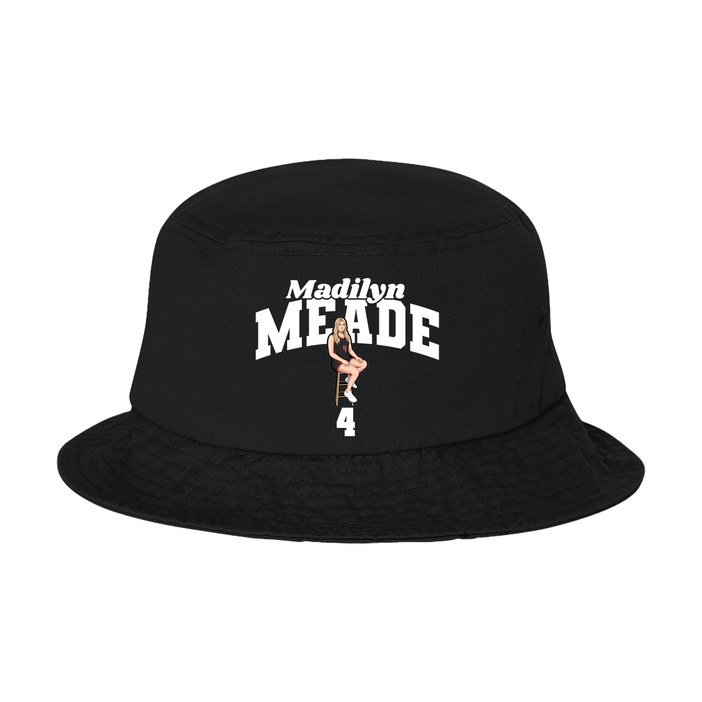 Bucket Cap — Signature Arch in Black