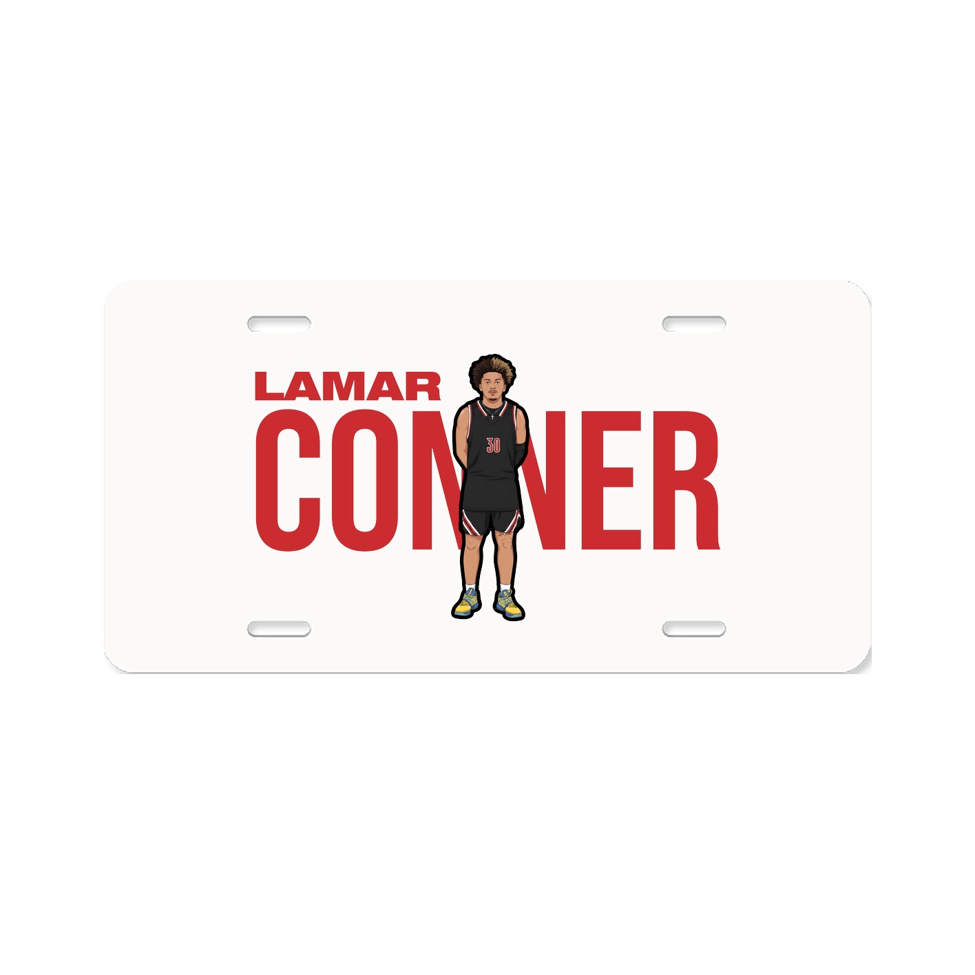 License Plate — Player Name in Classic