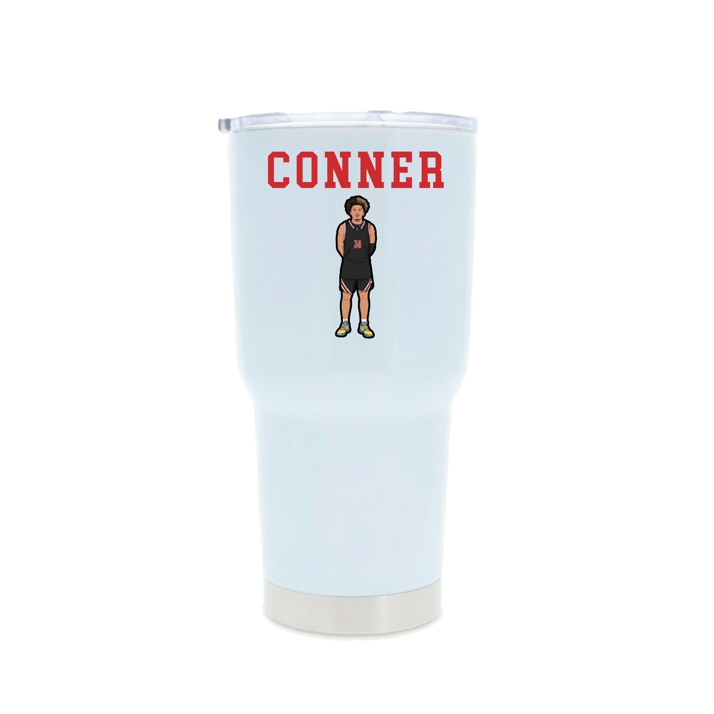 30oz Stainless Steel Tumbler — Shirsey in White