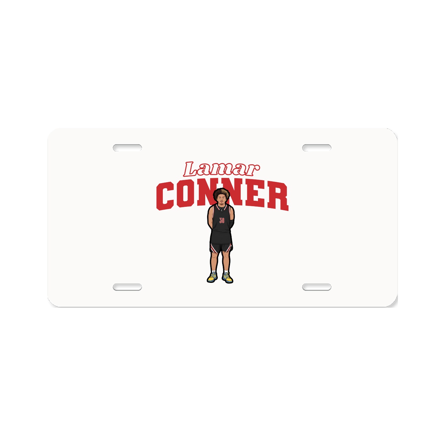 License Plate — Name Arch in Classic