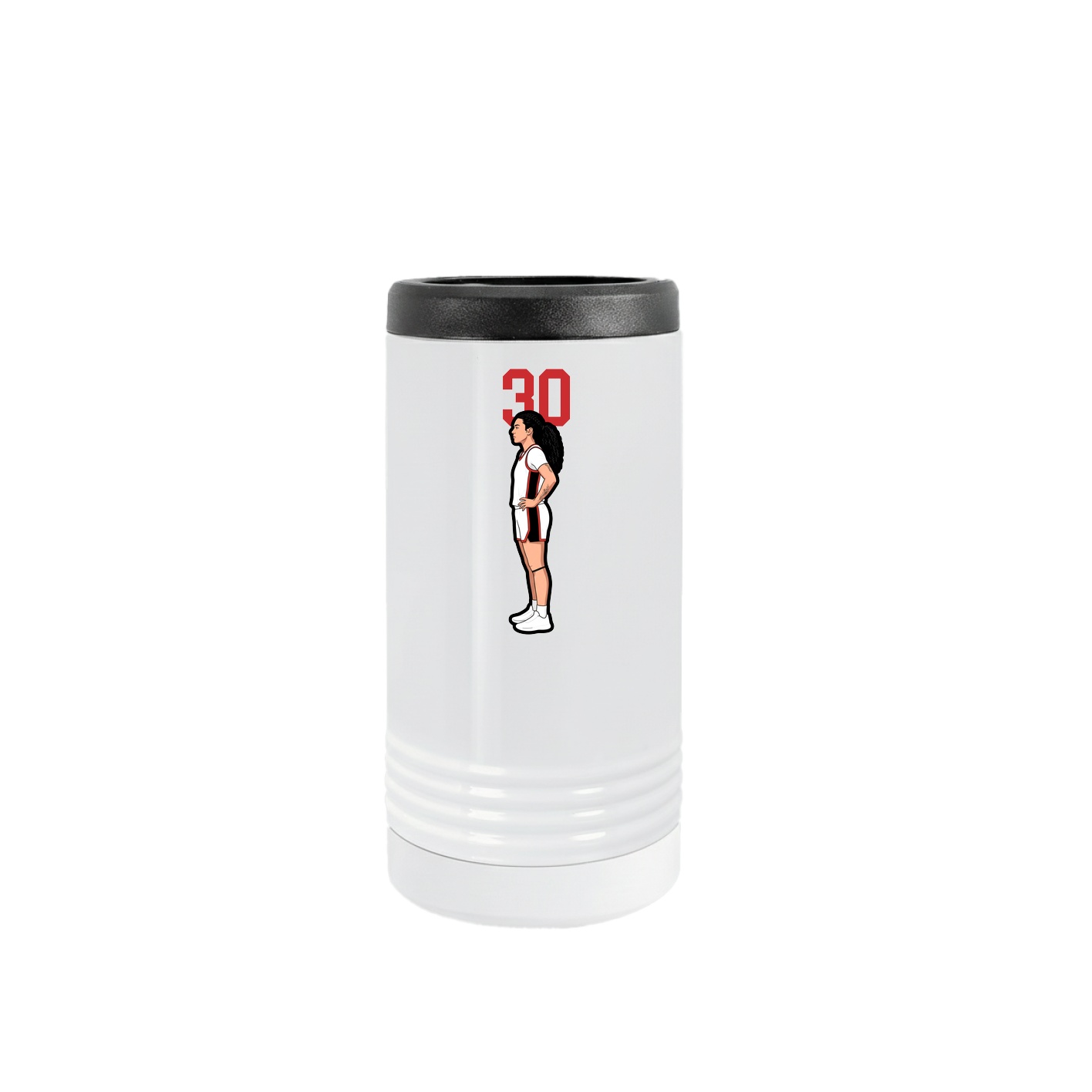 Slim Beverage Holder — Number Top in White