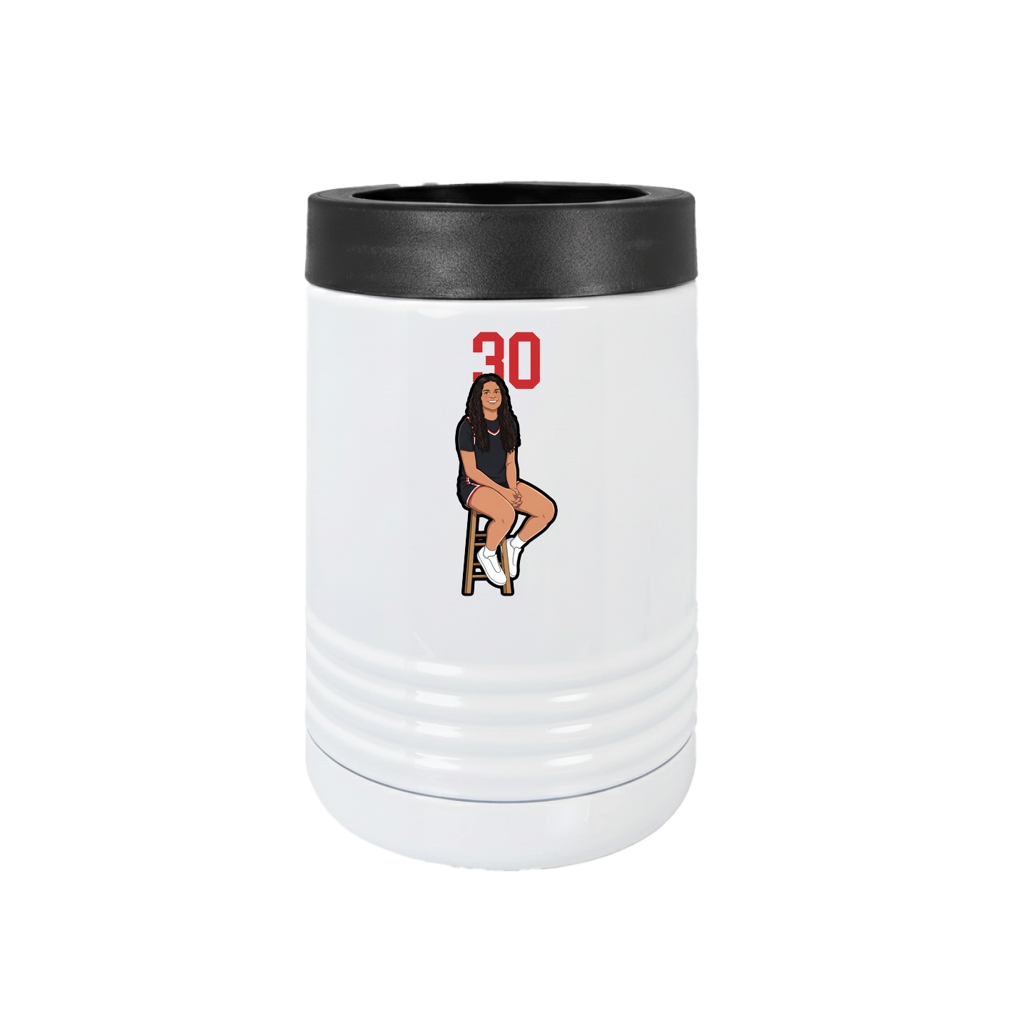 Beverage Holder — Number Top in White
