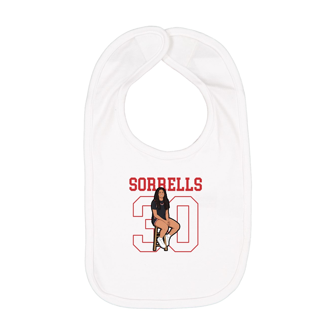 Infant Bib — Shirsey in White