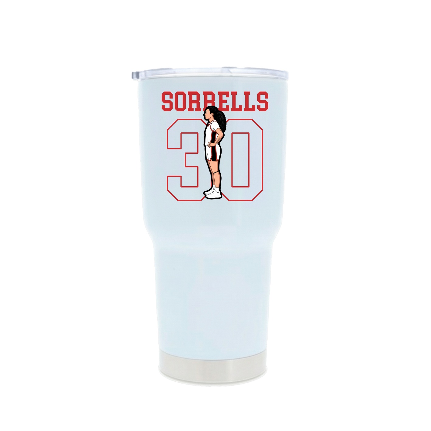 30oz Stainless Steel Tumbler — Shirsey in White