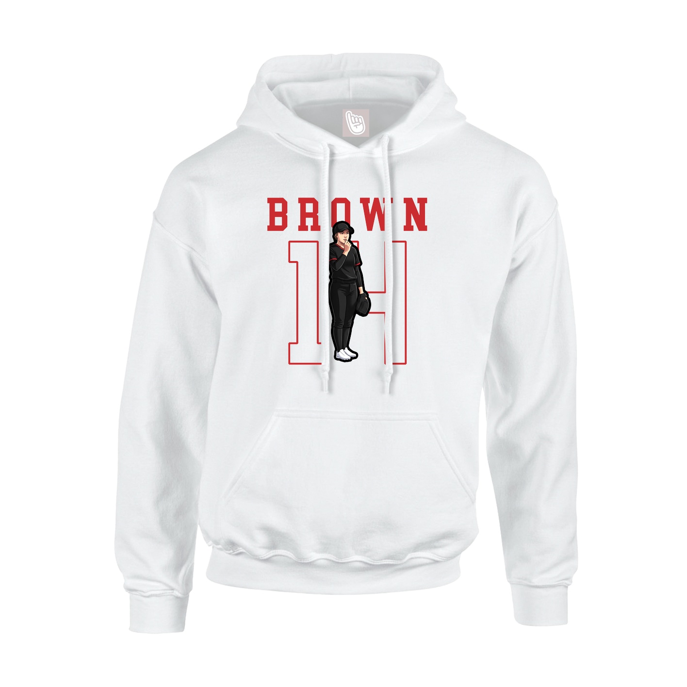 Hoodie — Shirsey in White