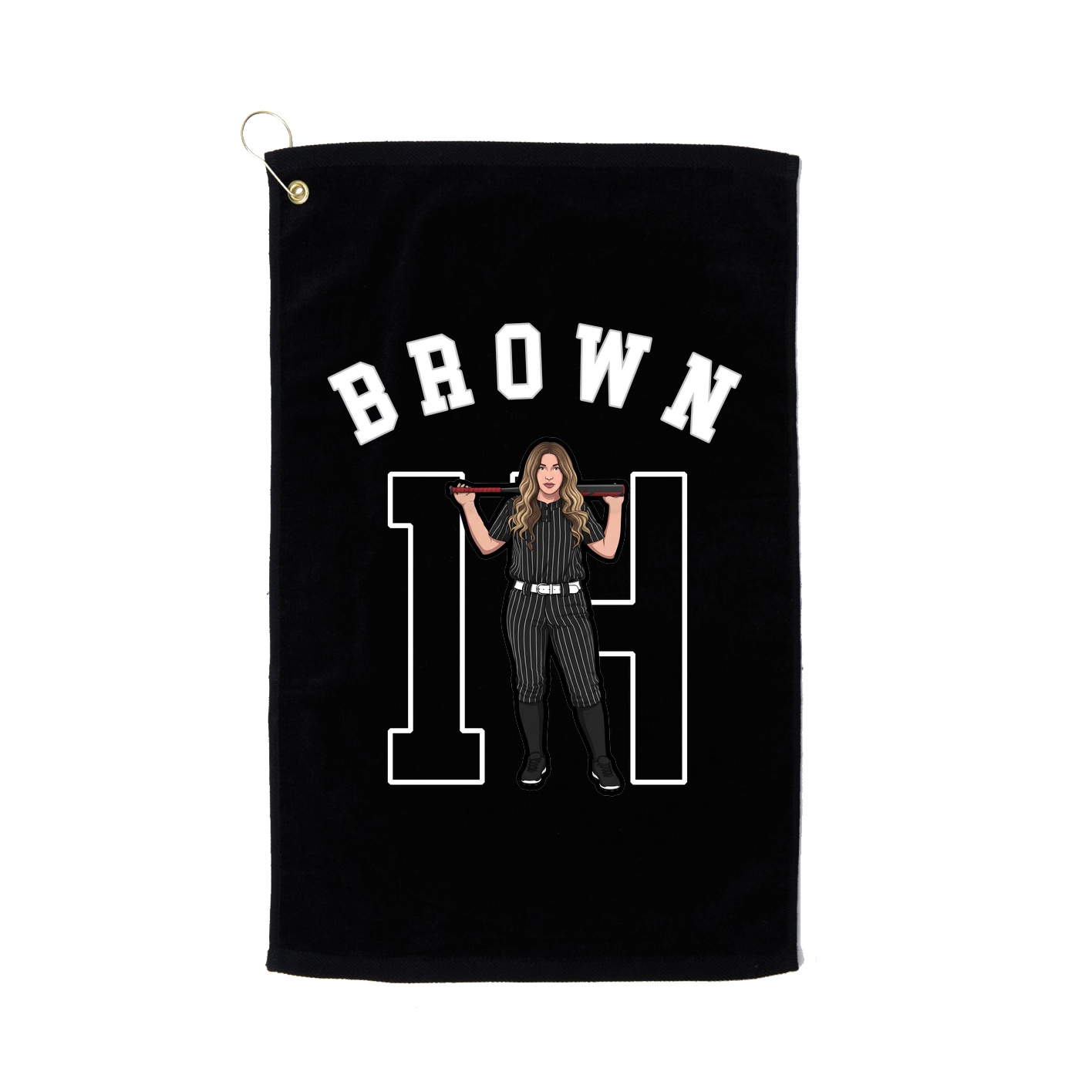 Golf Towel — Shirsey Arch in Black