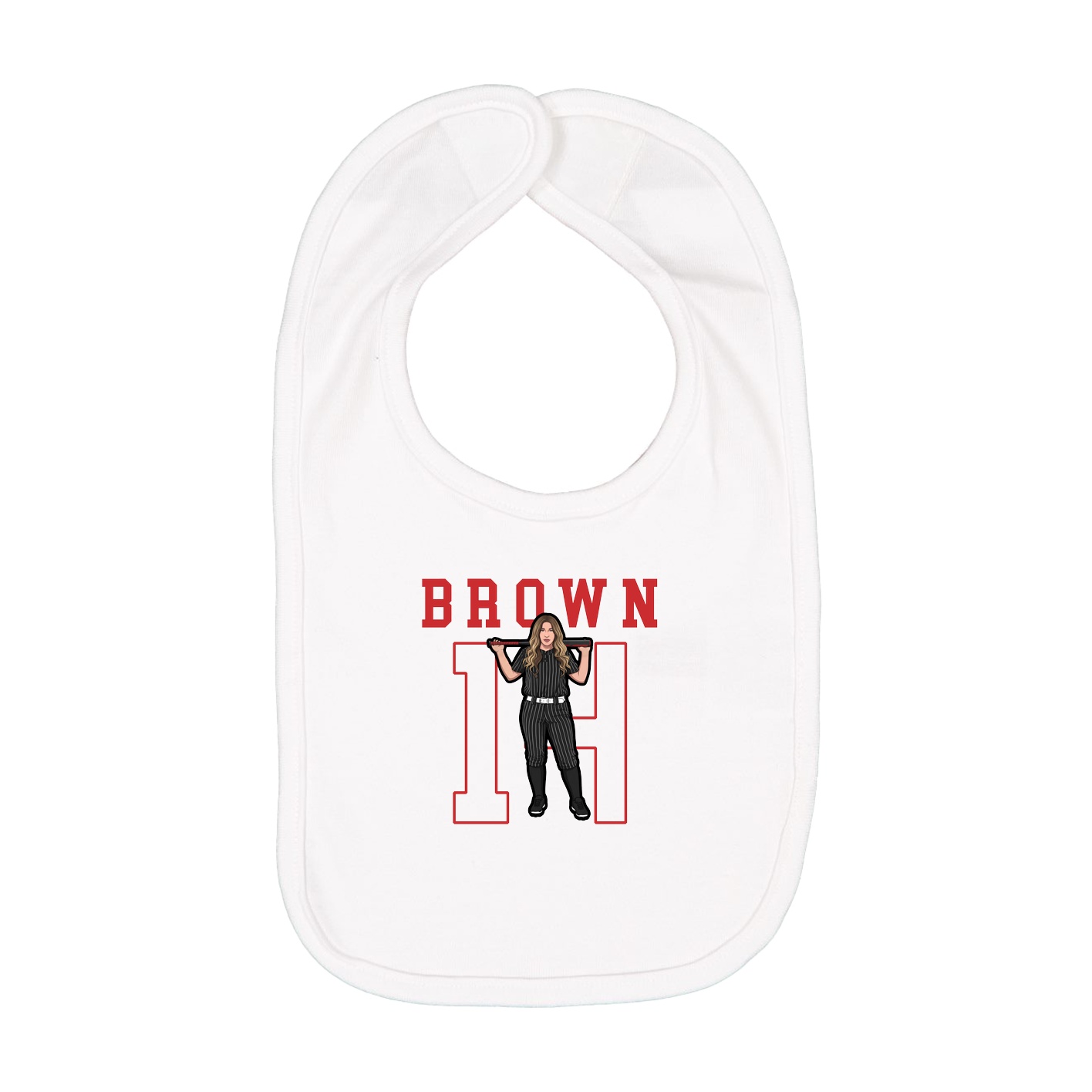 Infant Bib — Shirsey in White