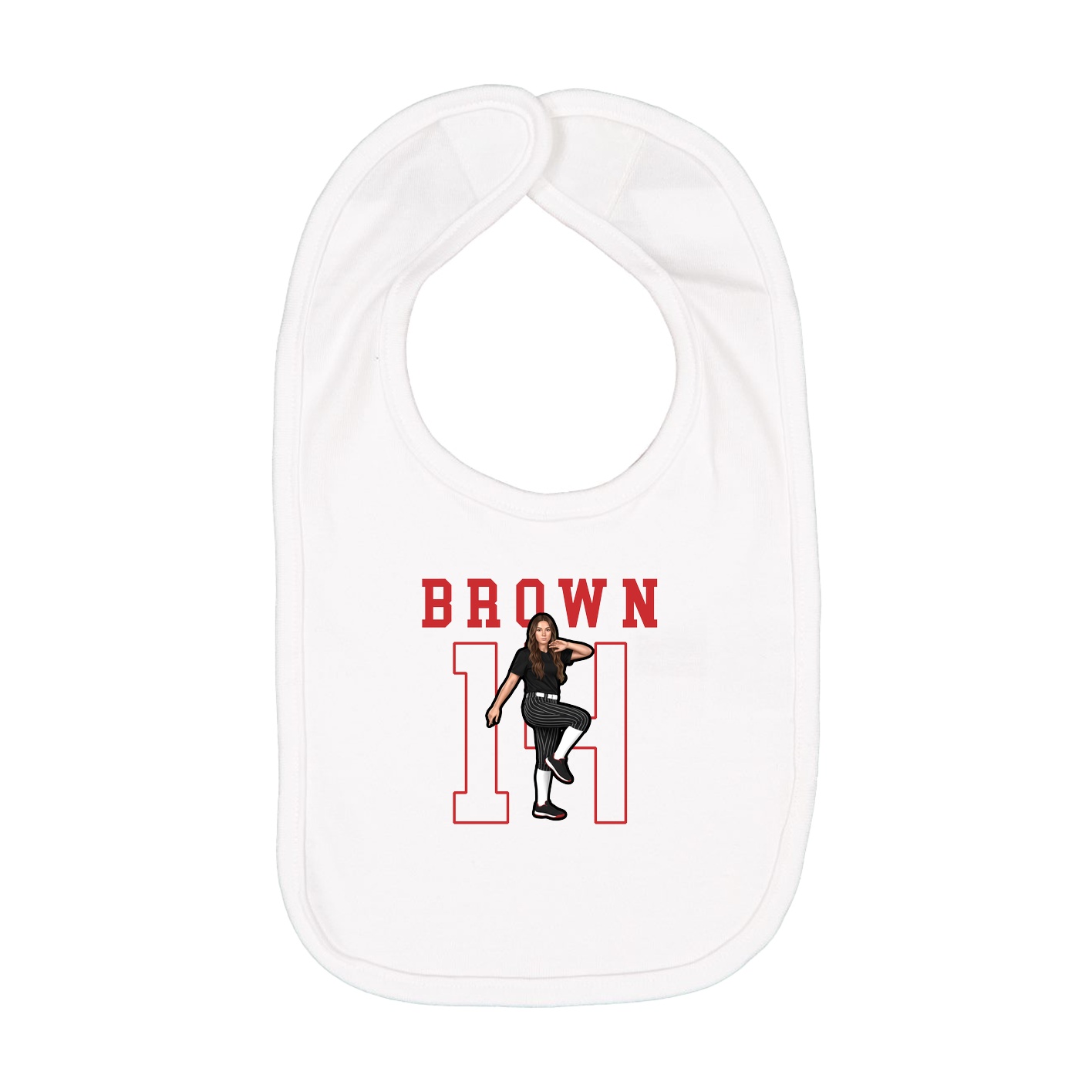 Infant Bib — Shirsey in White