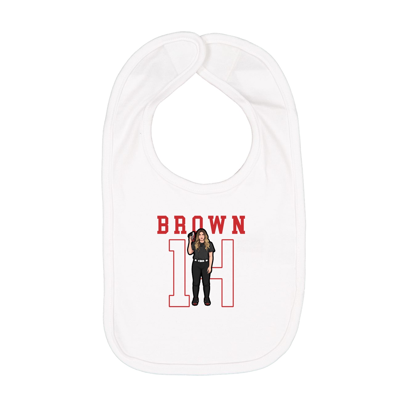 Infant Bib — Shirsey in White