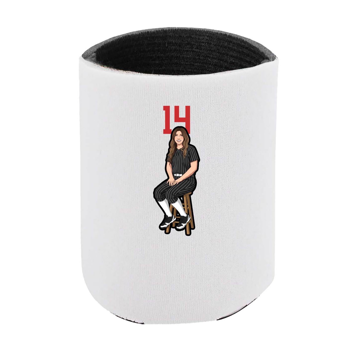 Can Holder — Number Top in White