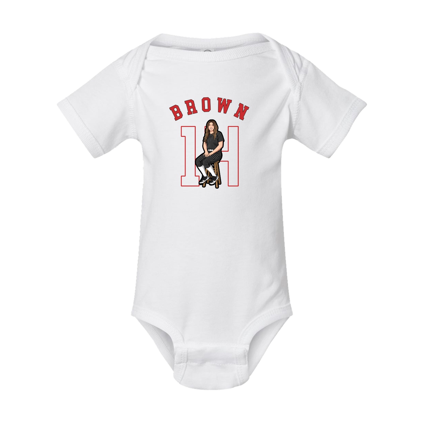 Baby Onesie — Shirsey Arch in White