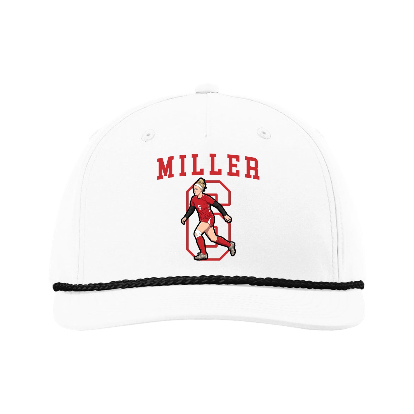 Five-Panel Classic Rope Cap — Shirsey in White