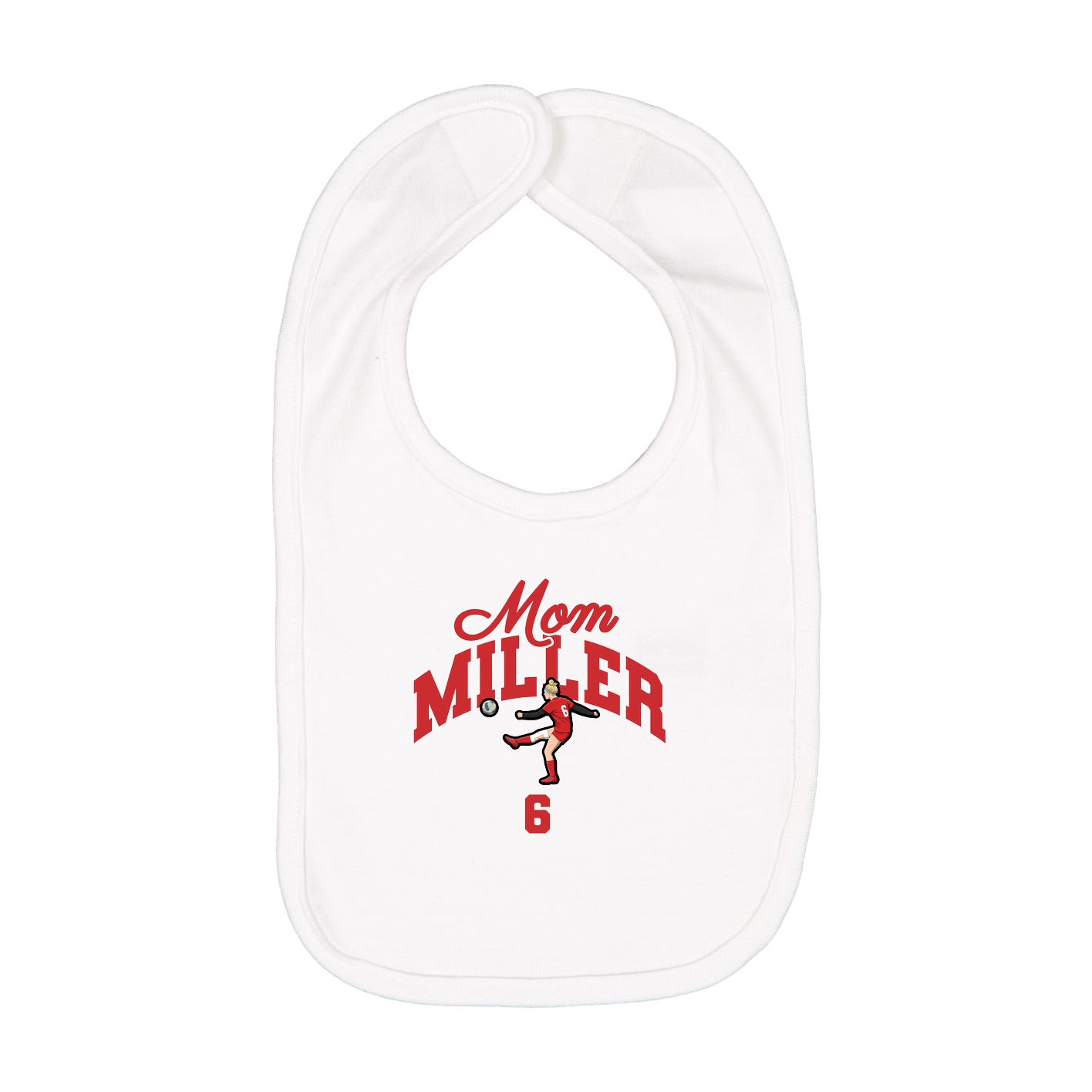 Infant Bib — Mothers Day Arch in White