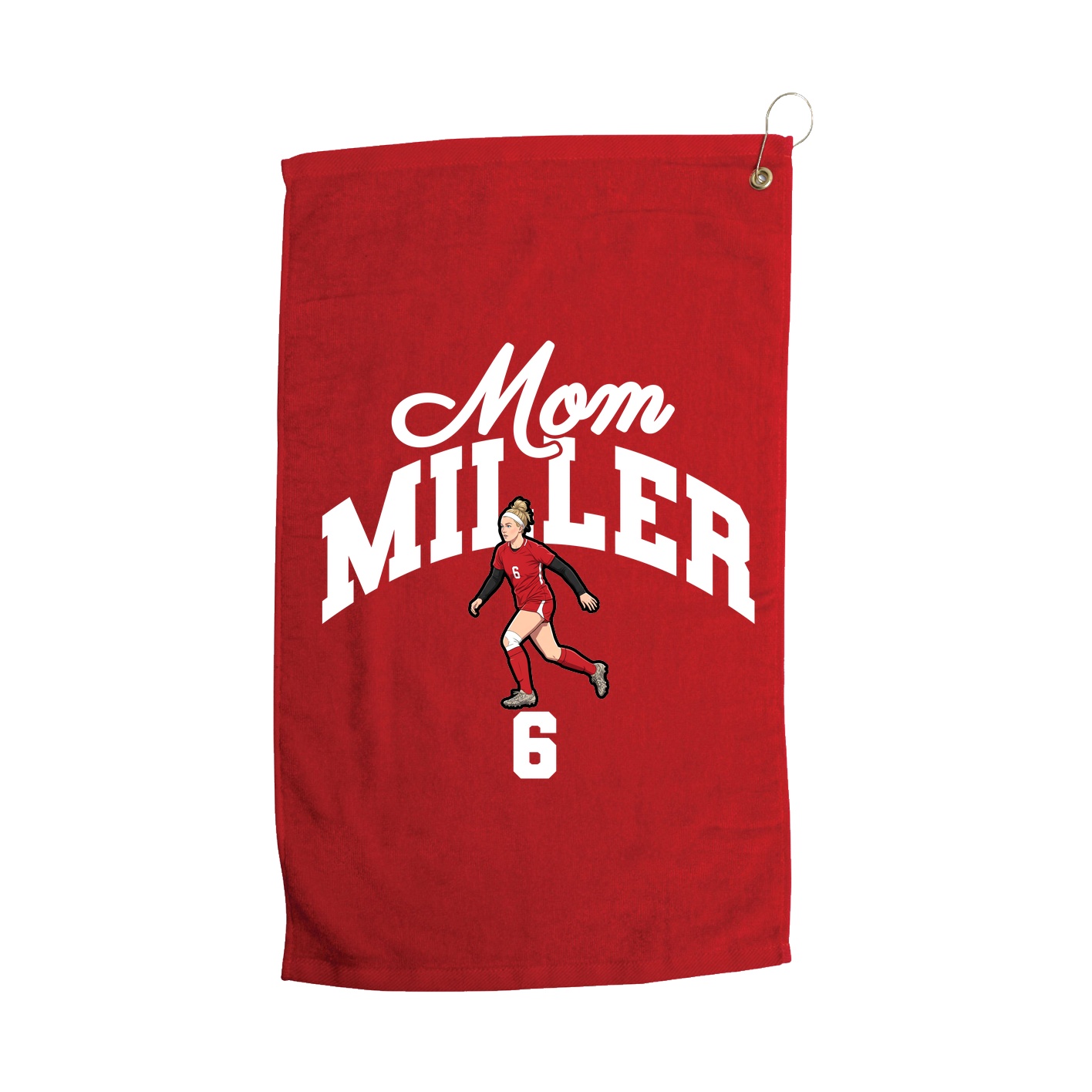 Golf Towel — Mothers Day Arch in Red
