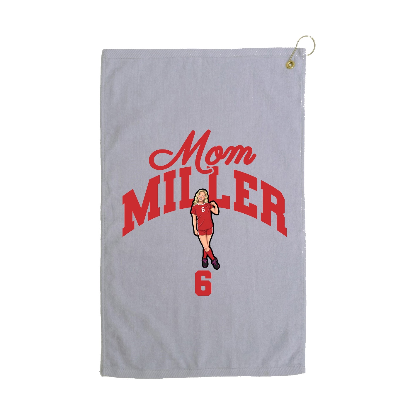 Golf Towel — Mothers Day Arch in Grey