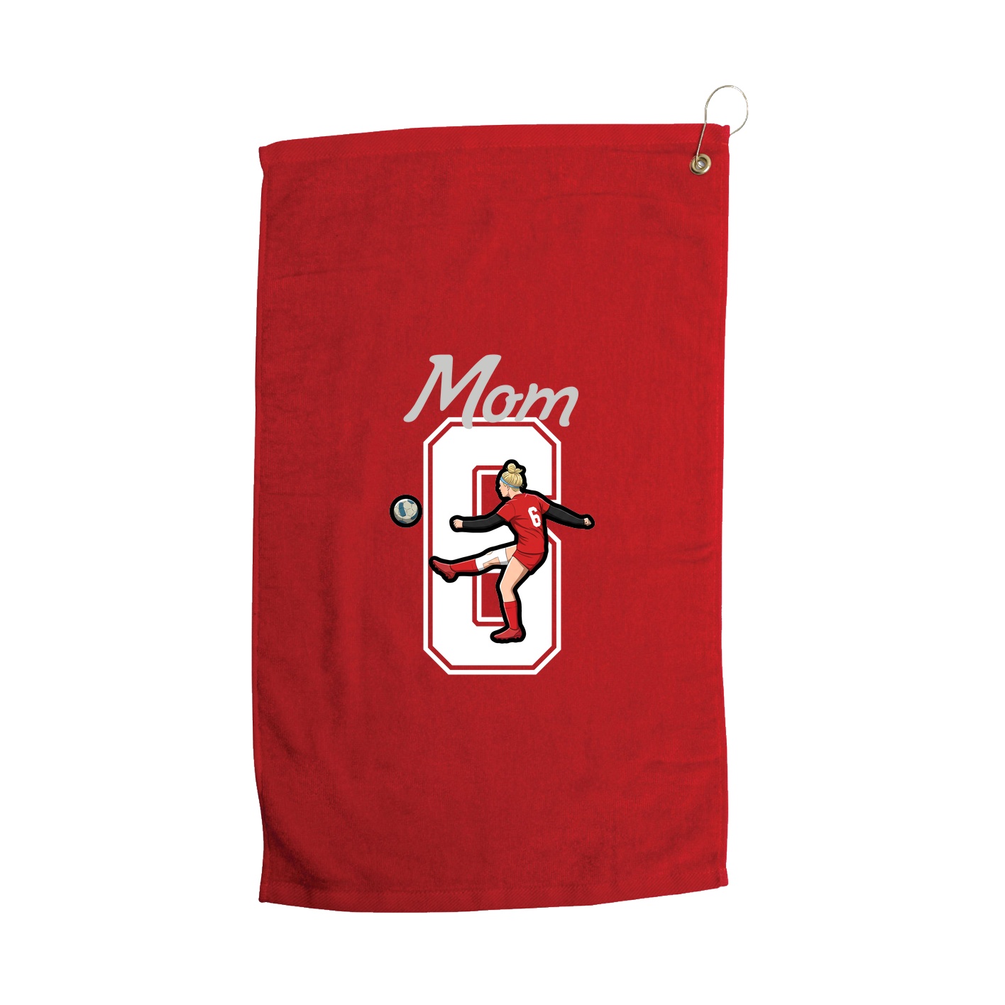 Golf Towel — Mothers Day Shirsey in Red