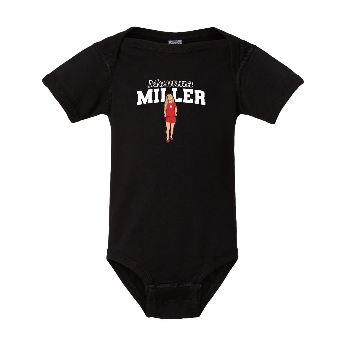 Baby Onesie — Mothers Day Block in Black