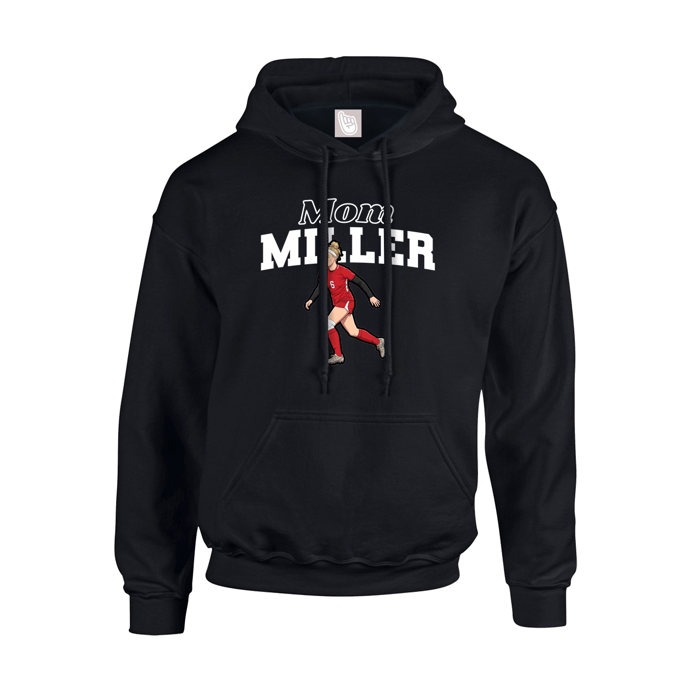 Hoodie — Mothers Day Block in Black