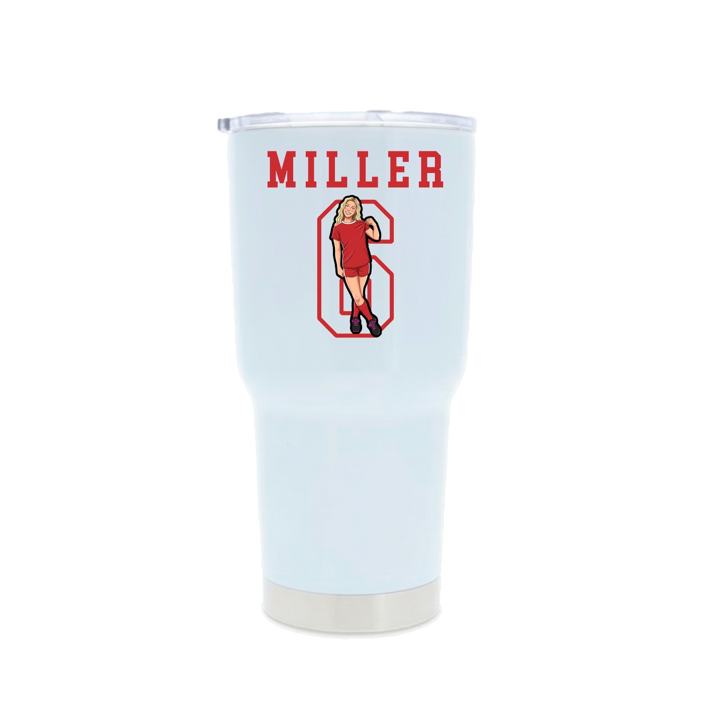 30oz Stainless Steel Tumbler — Shirsey in White