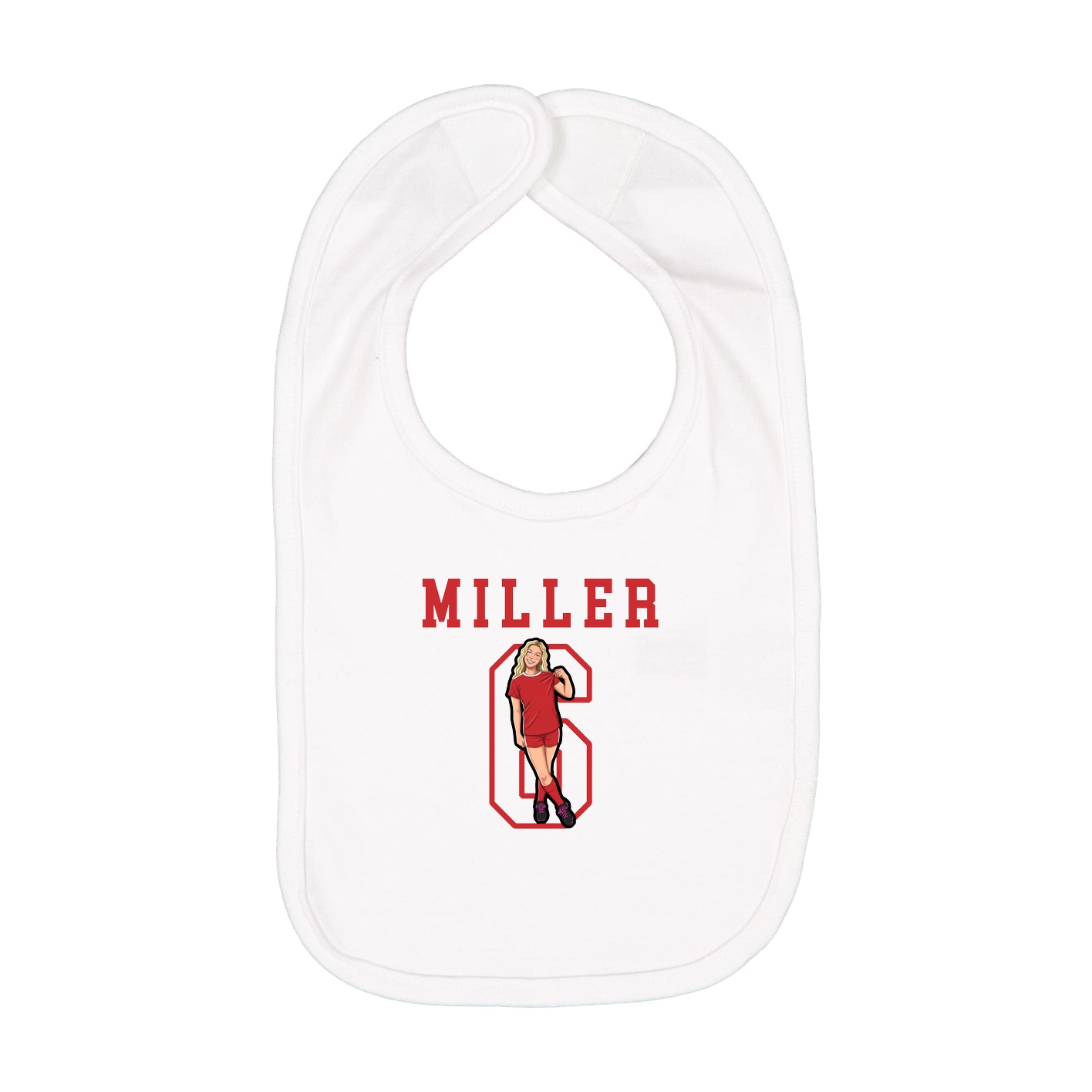 Infant Bib — Shirsey in White