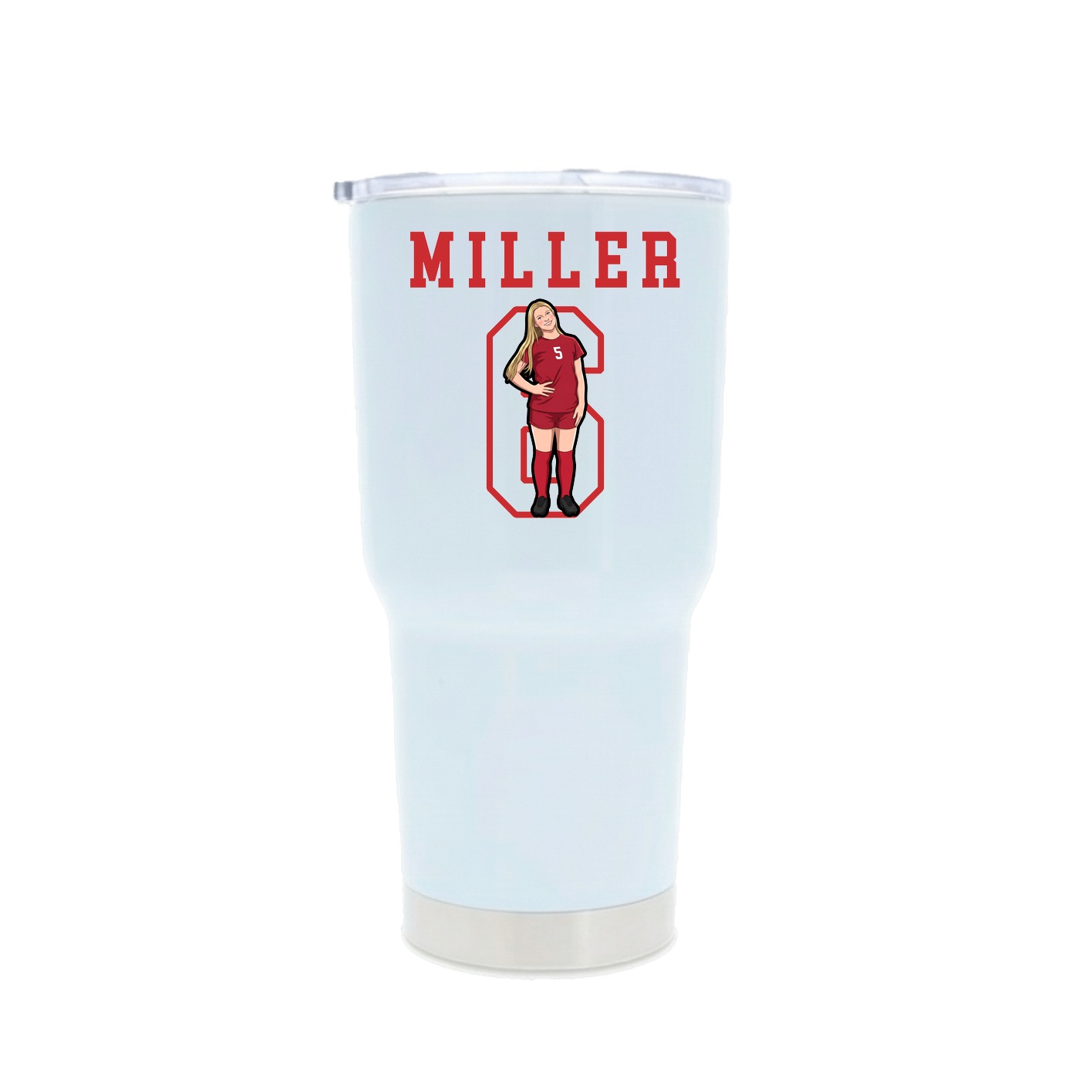 30oz Stainless Steel Tumbler — Shirsey in White