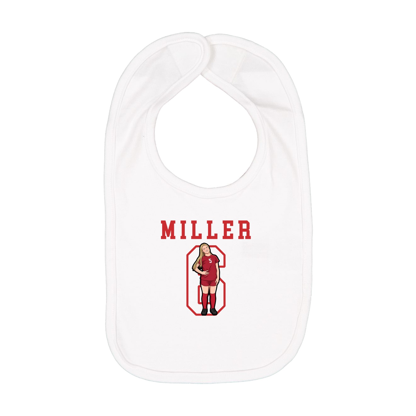 Infant Bib — Shirsey in White