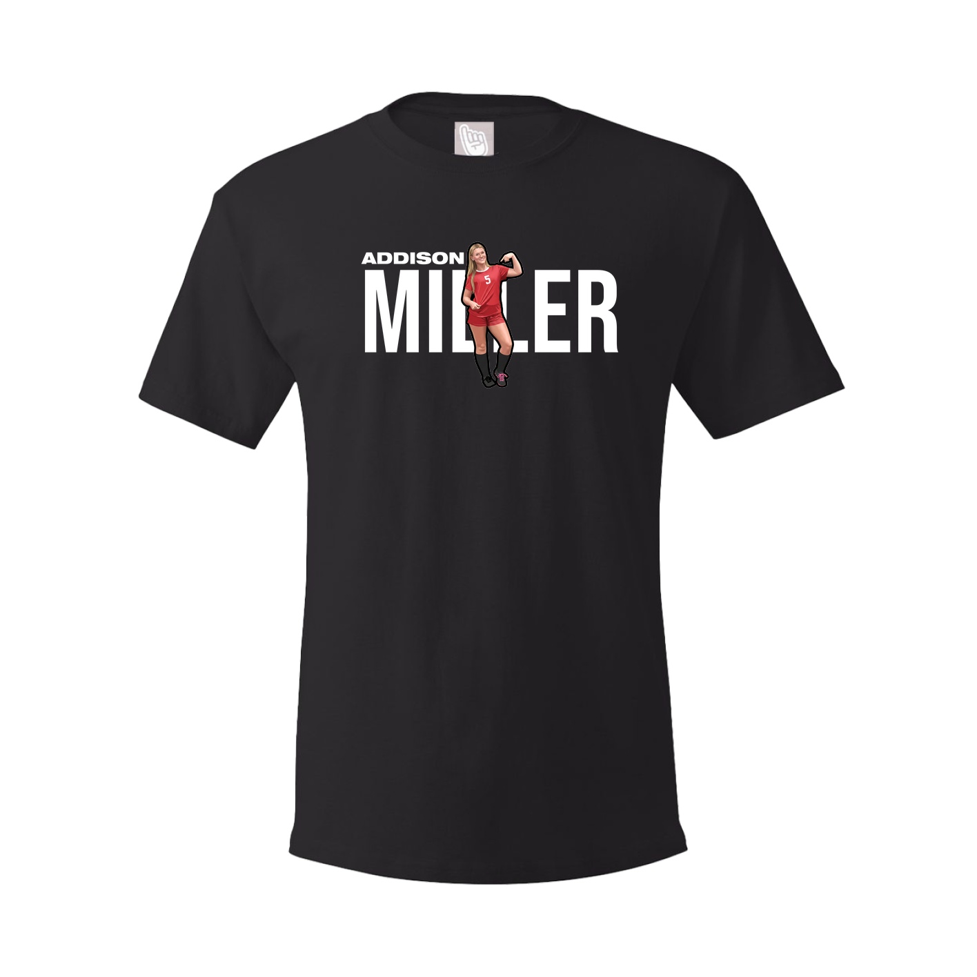 Youth Tee — Player Name in Black