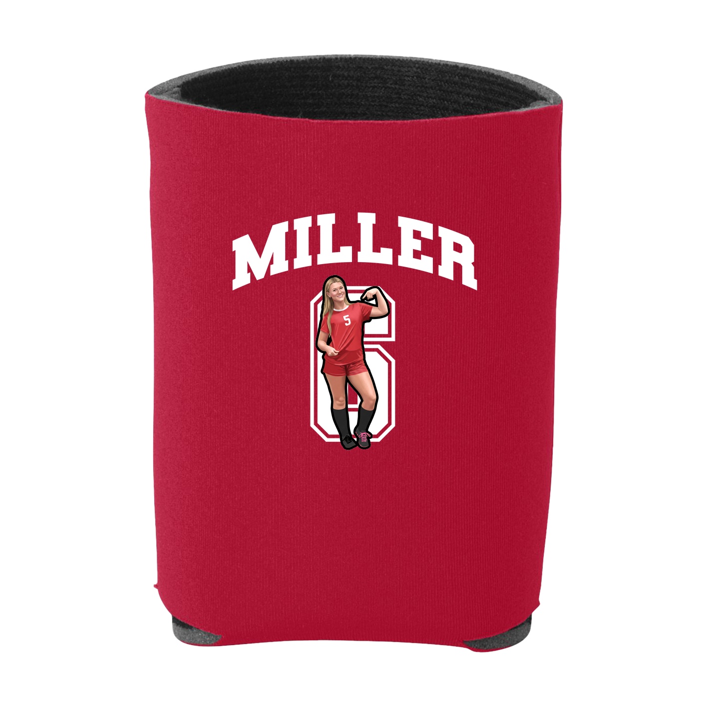 Can Holder — Number in Red