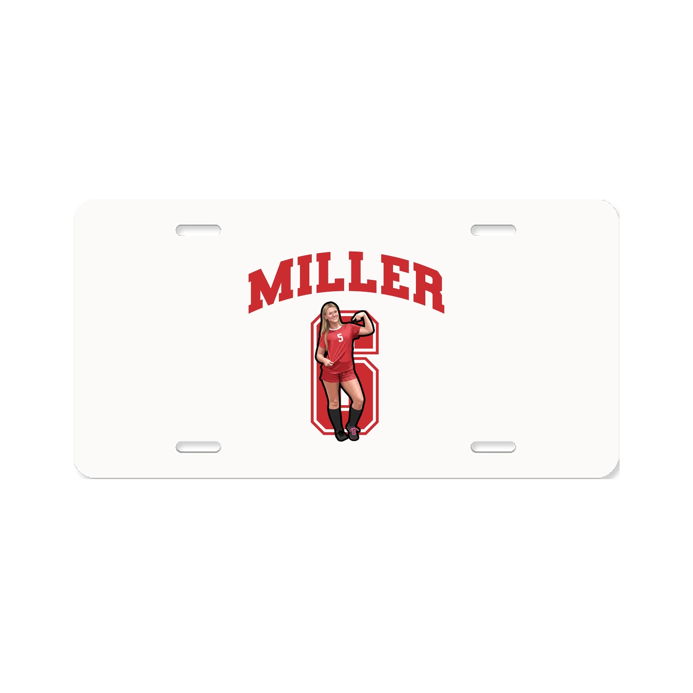 License Plate — Number in Classic