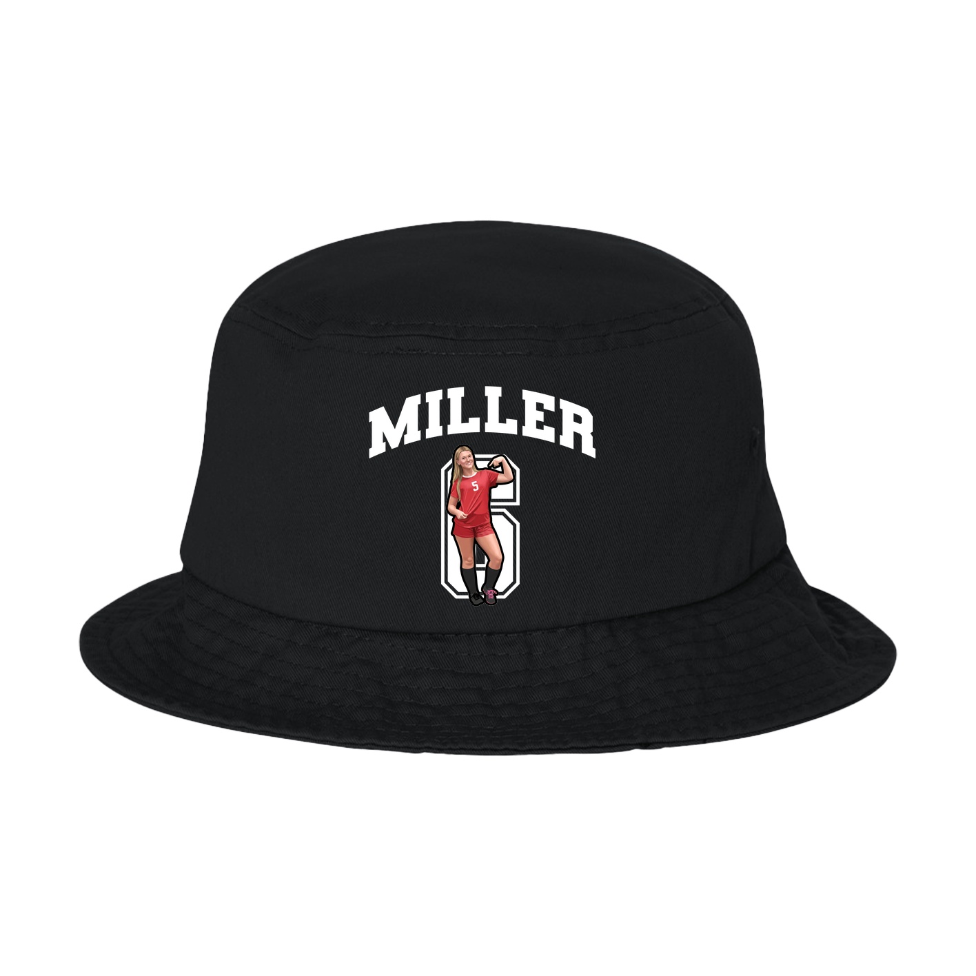 Bucket Cap — Number in Black