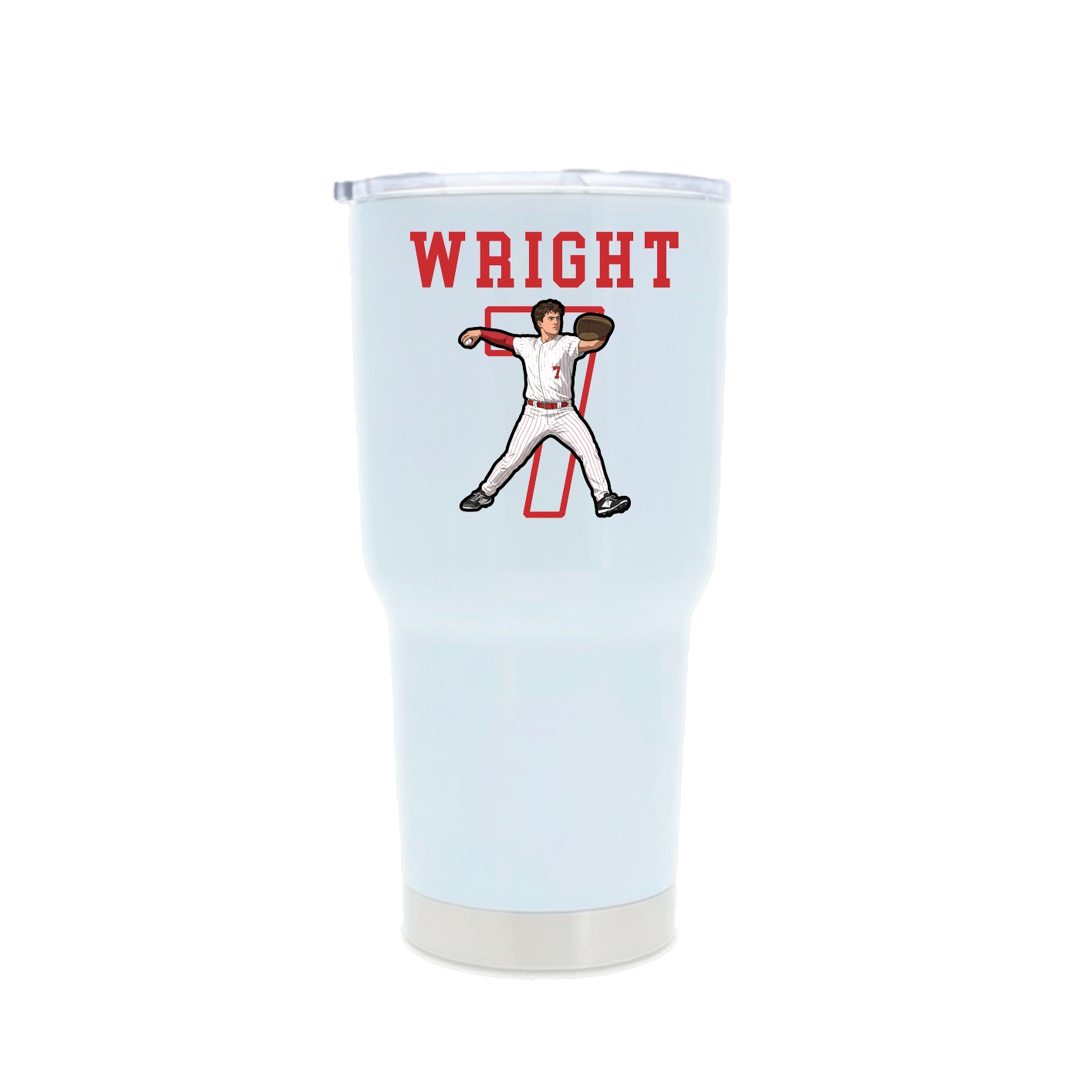 30oz Stainless Steel Tumbler — Shirsey in White