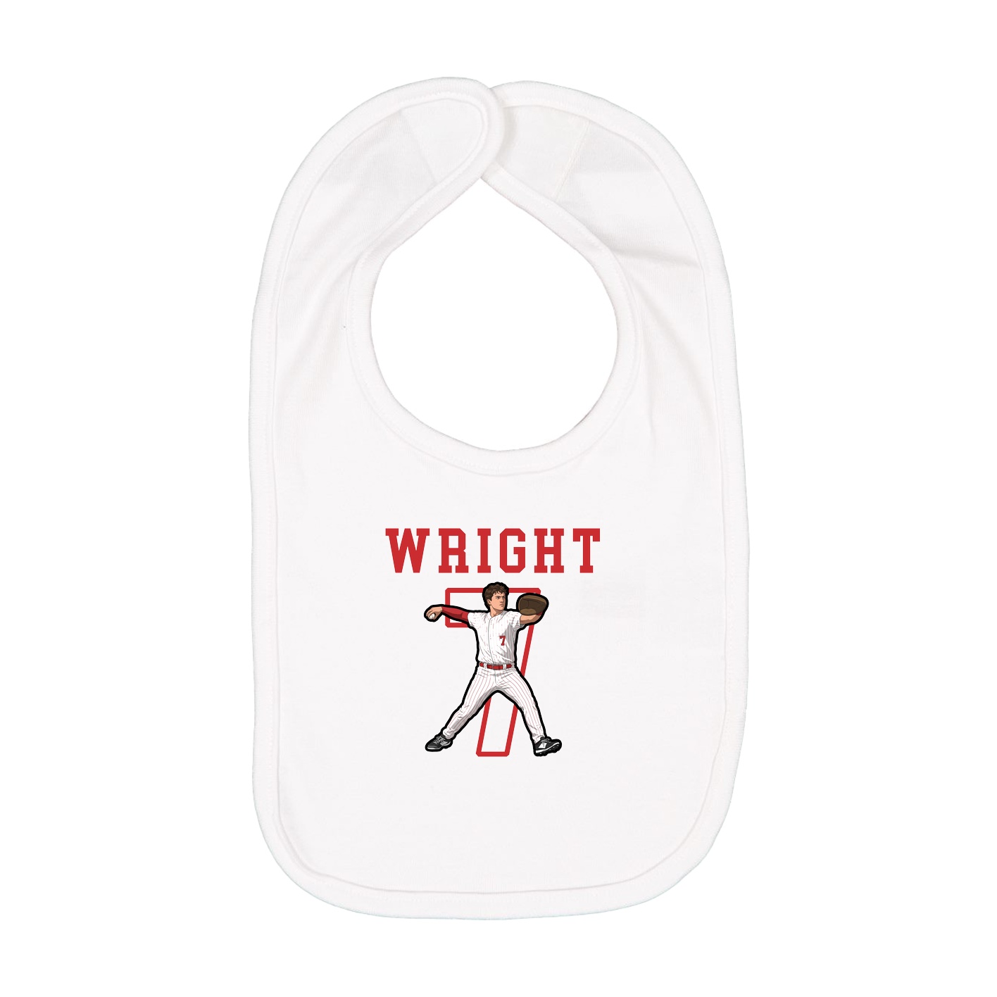 Infant Bib — Shirsey in White