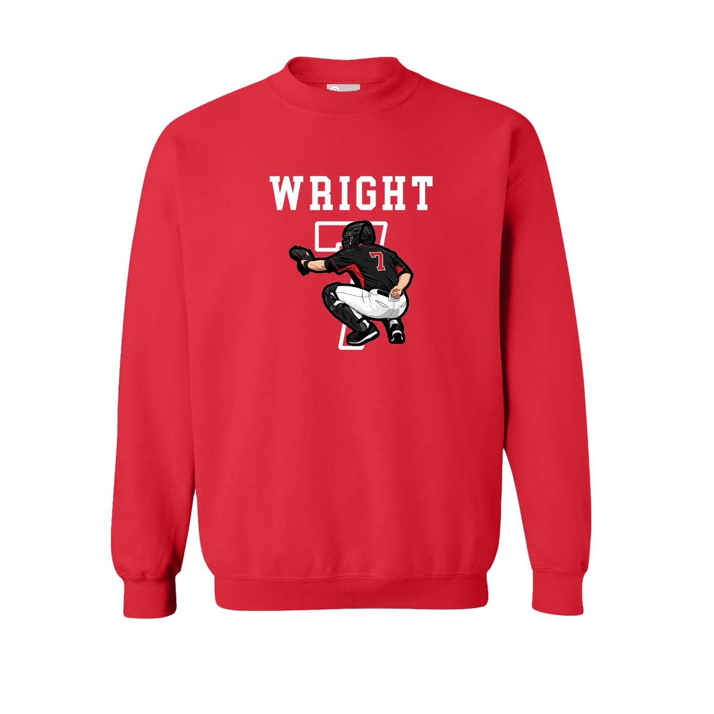 Fleece Crew — Shirsey in Red