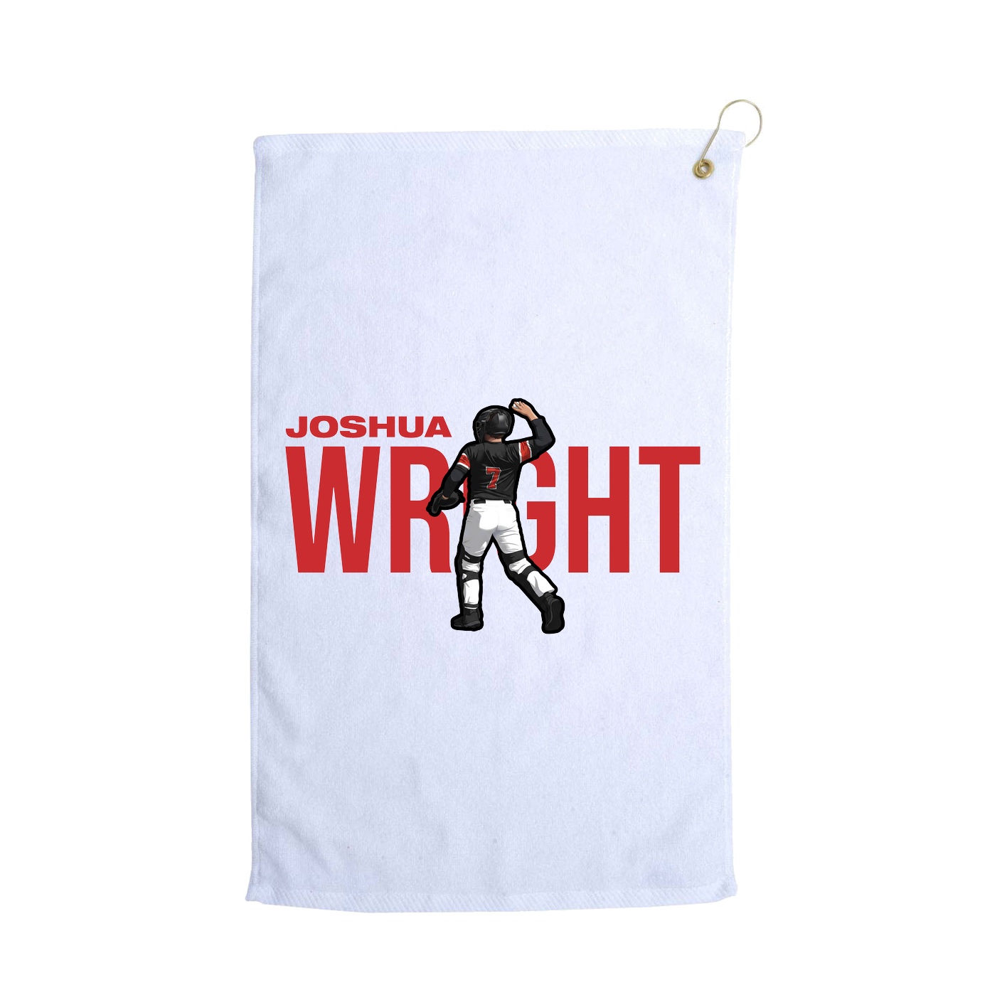Golf Towel — Player Name in White