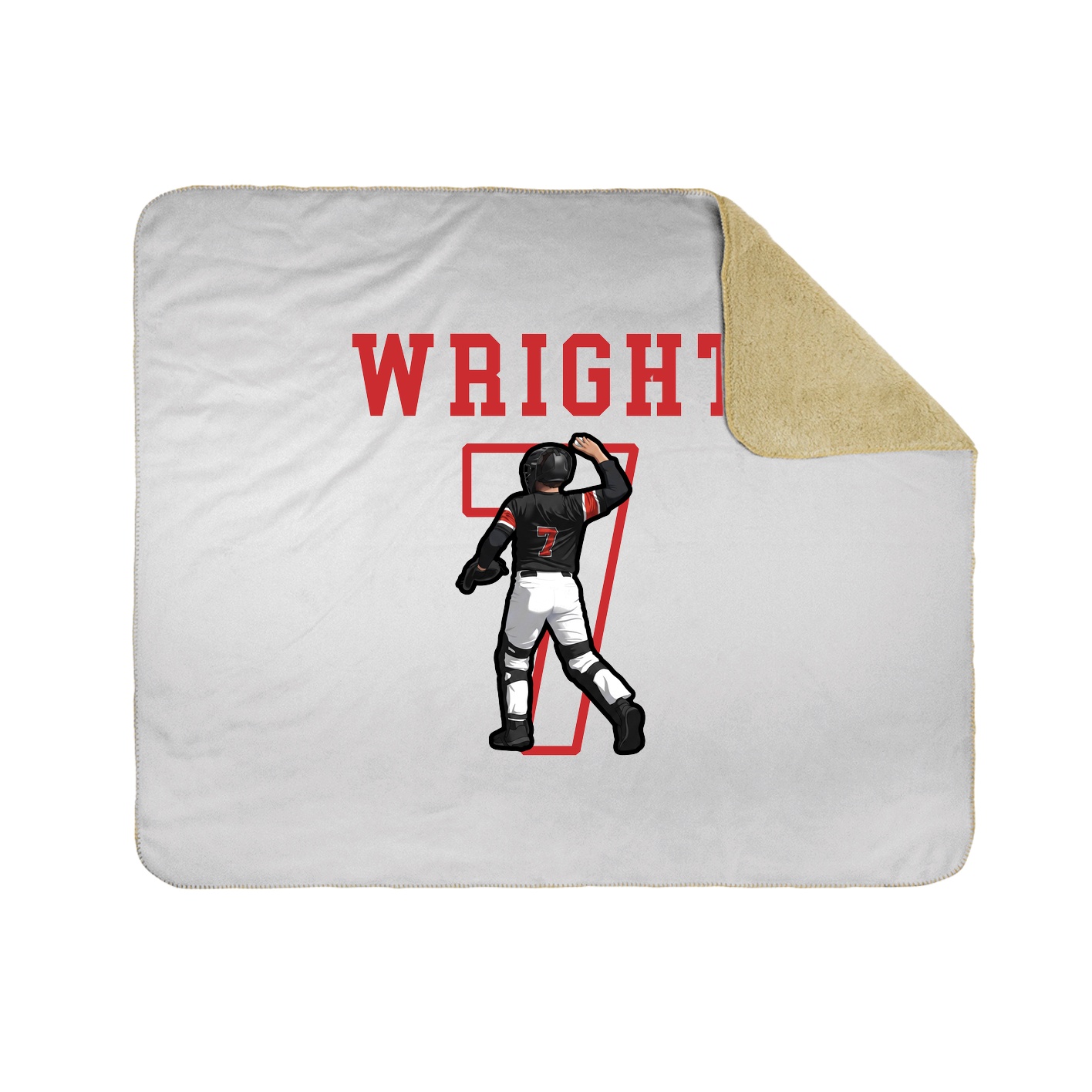 Throw Blanket — Shirsey in White