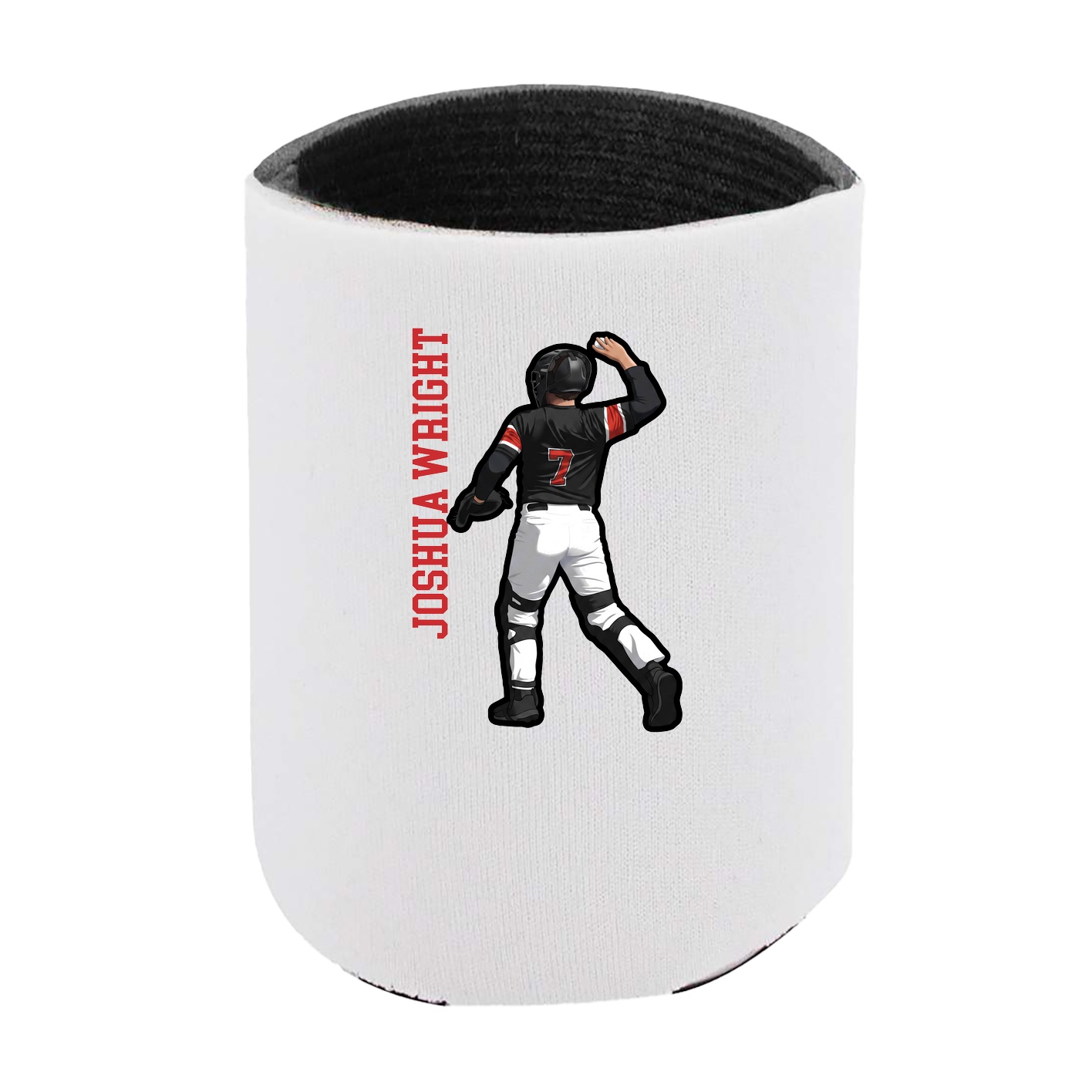 Can Holder — Name Vertical in White