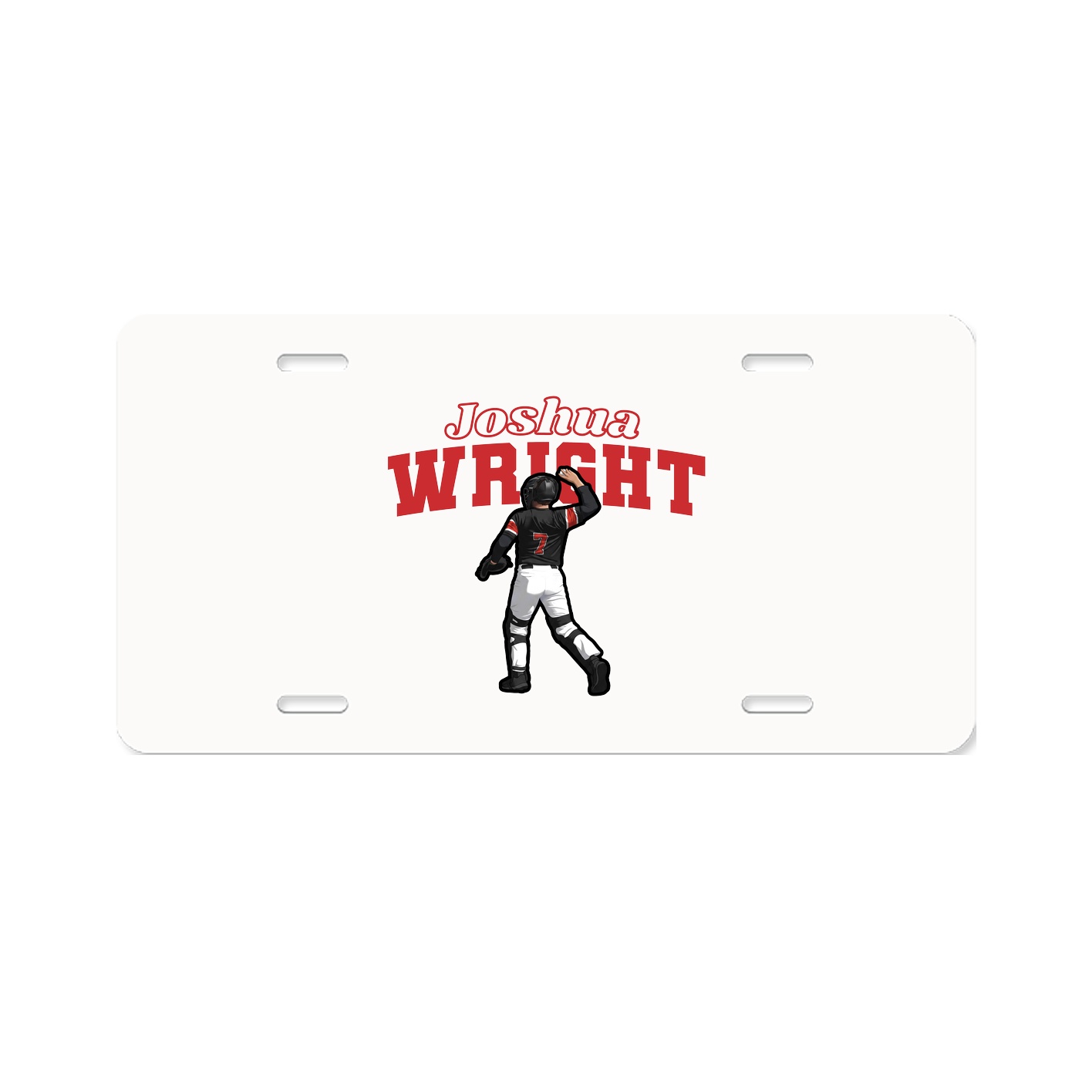 License Plate — Name Arch in Classic