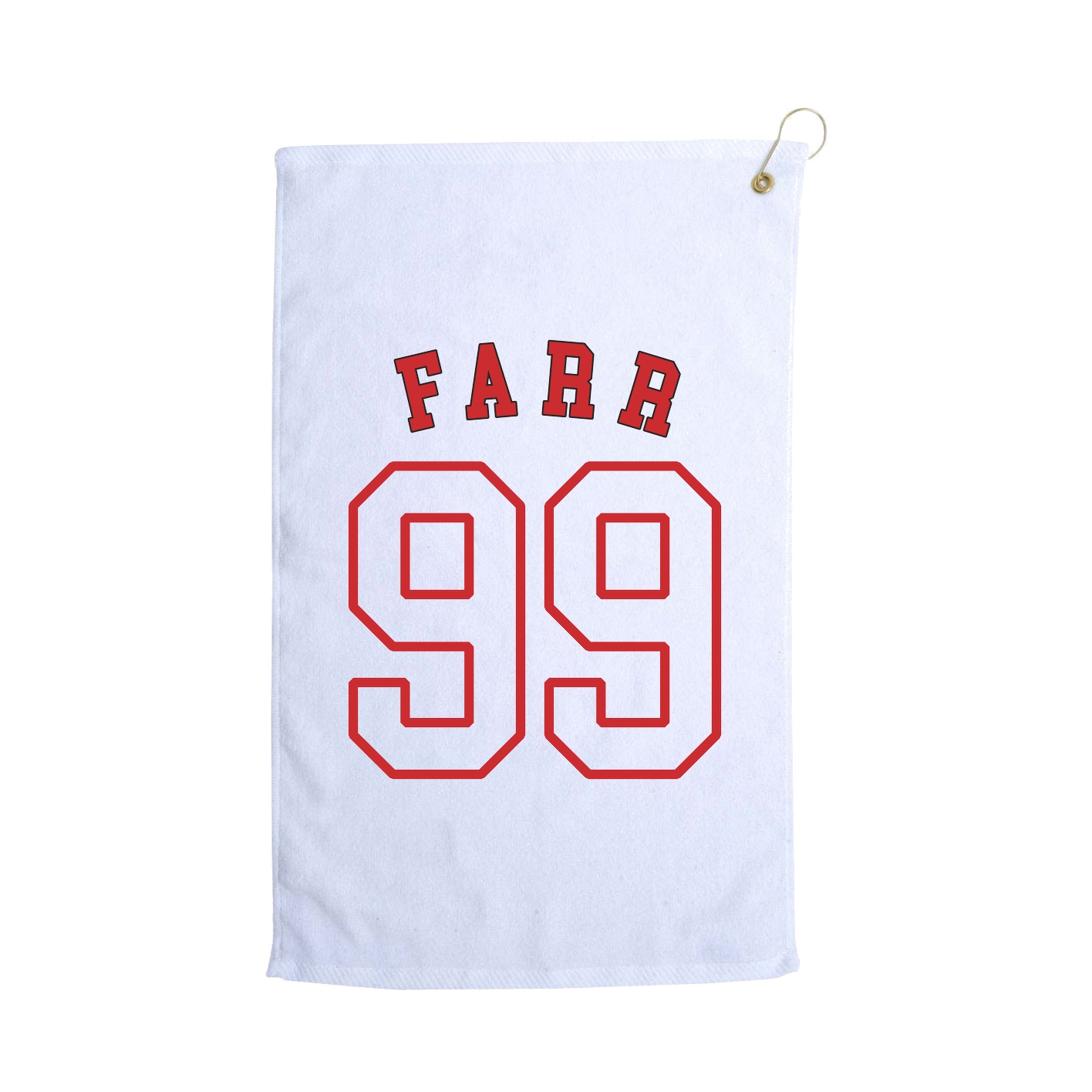 Golf Towel — Shirsey Arch in White