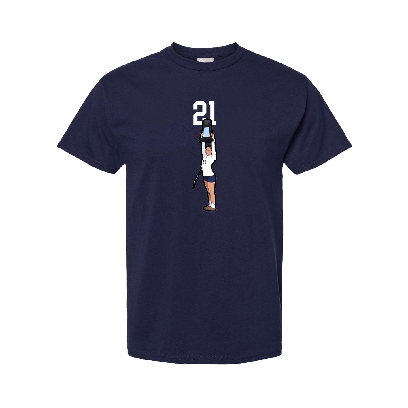 Youth Tee — Number Top in Navy