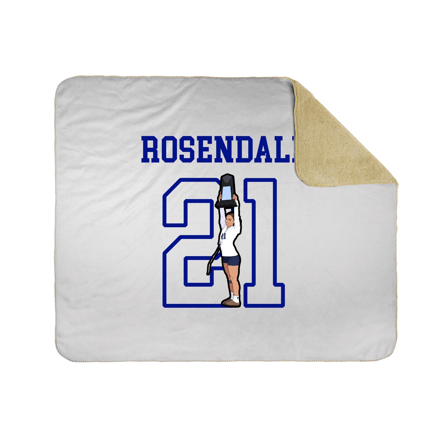 Throw Blanket — Shirsey in White