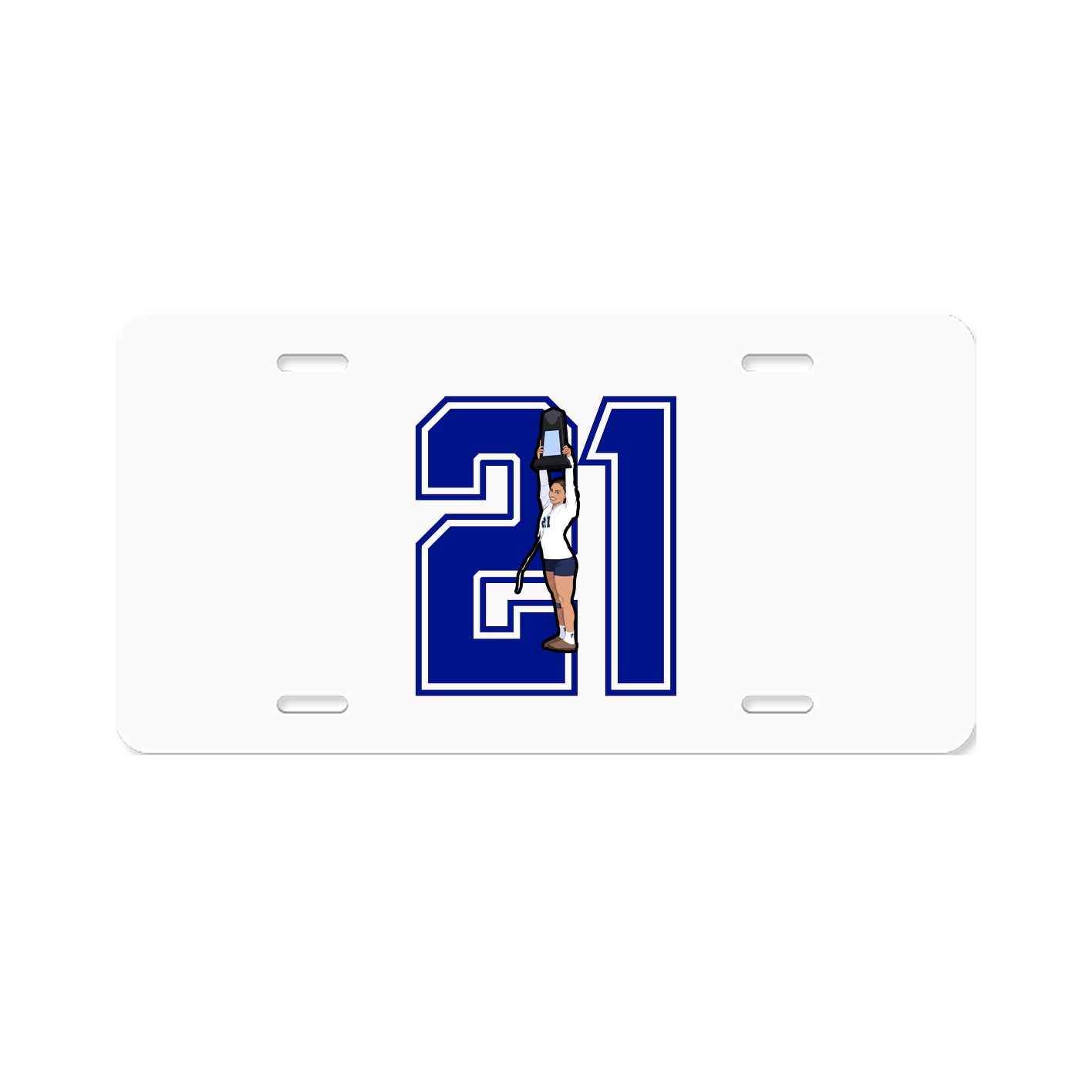 License Plate — Number in Classic
