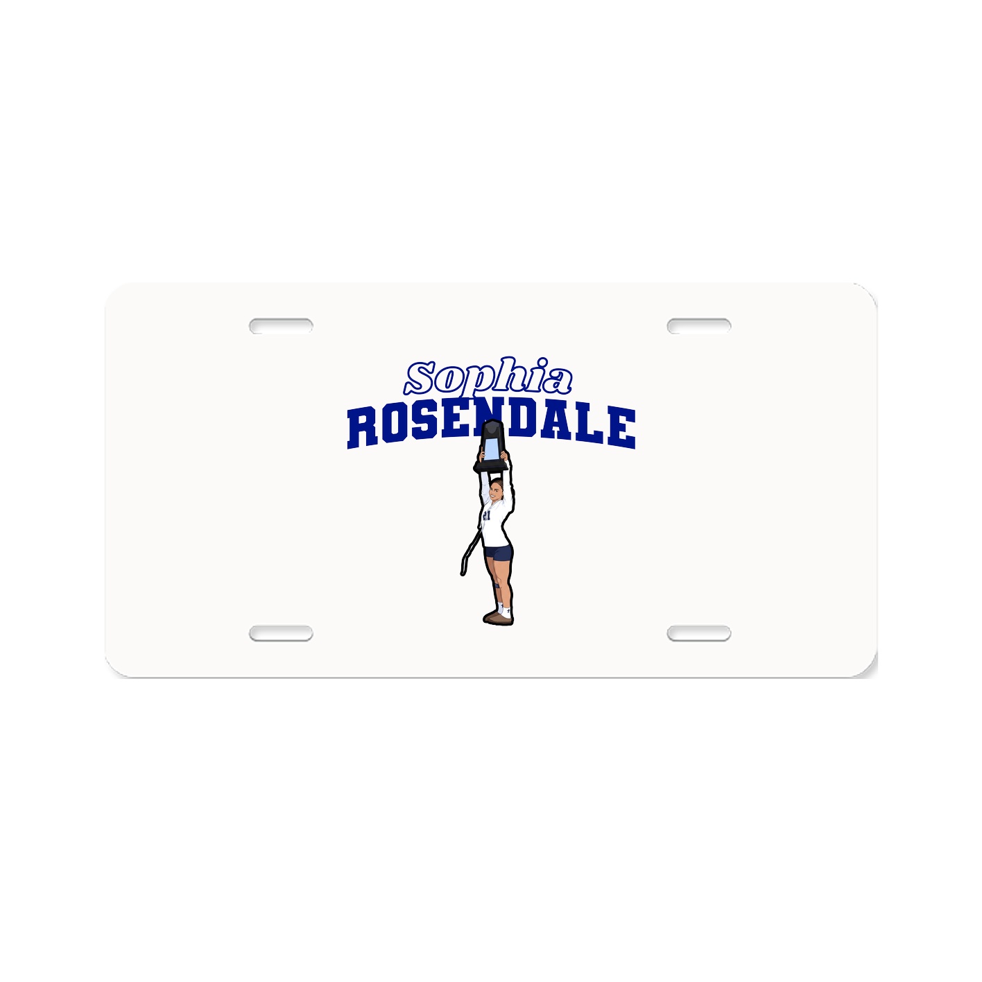 License Plate — Name Arch in Classic