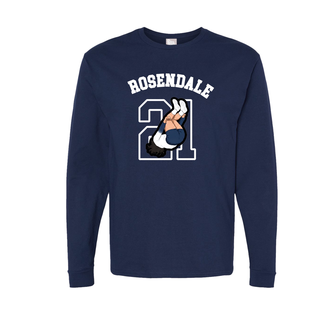 Long Sleeve Tee — Shirsey Arch in Navy