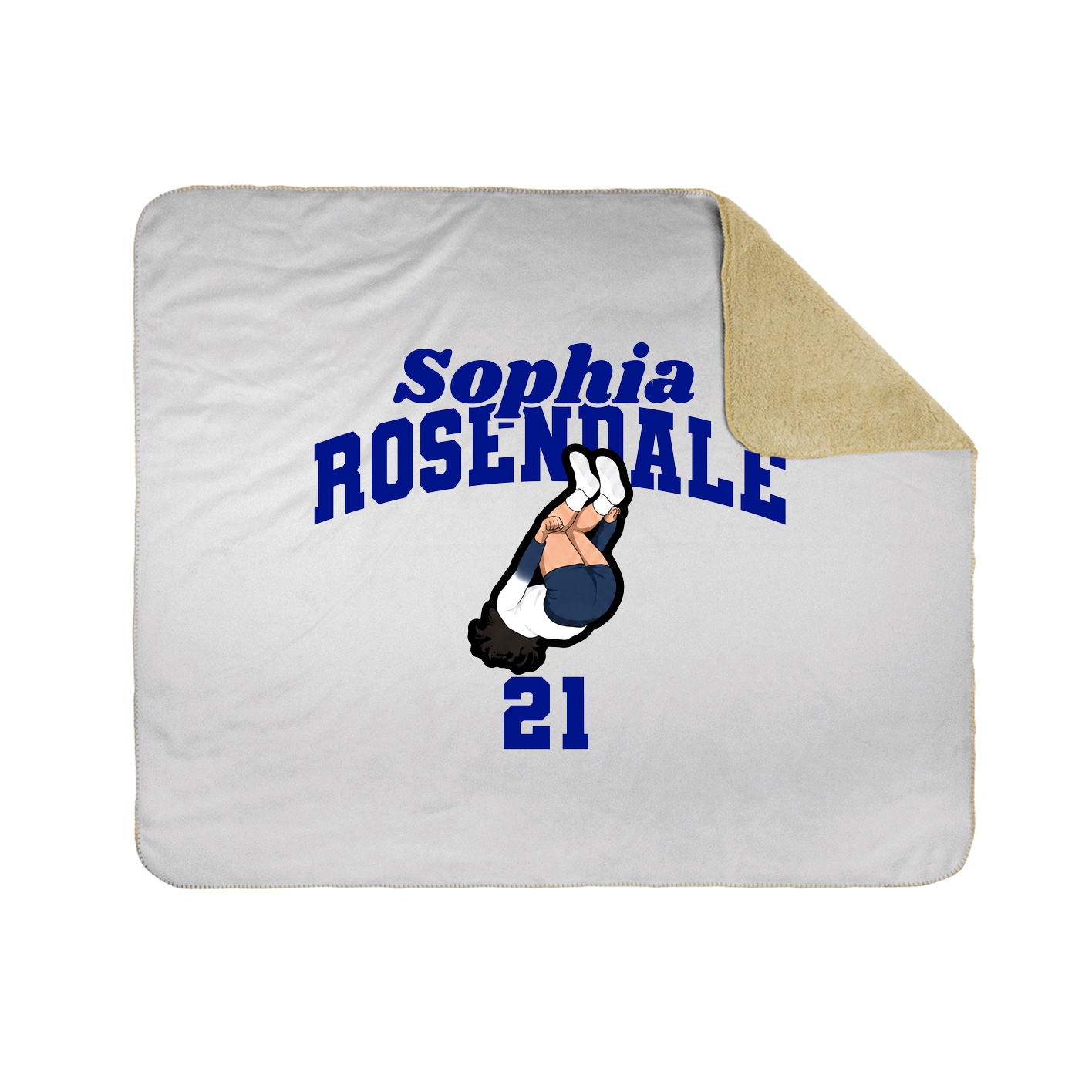 Throw Blanket — Signature Arch in White