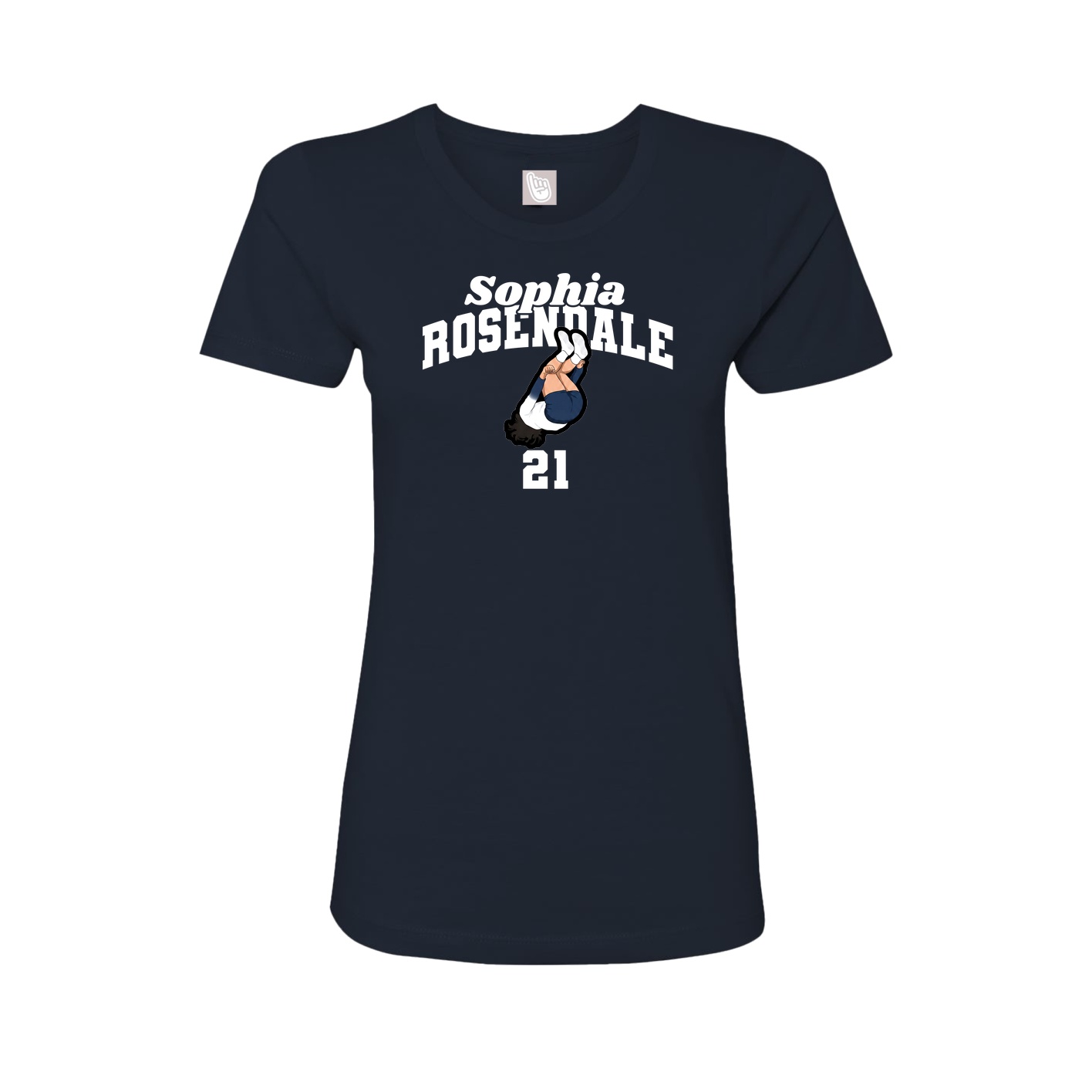 Womens Tee — Signature Arch in Navy
