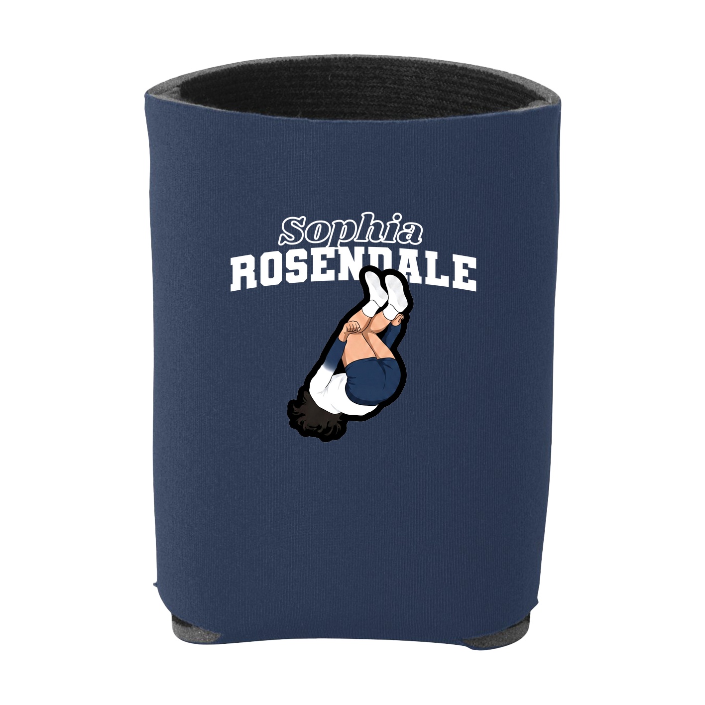 Can Holder — Name Arch in Navy