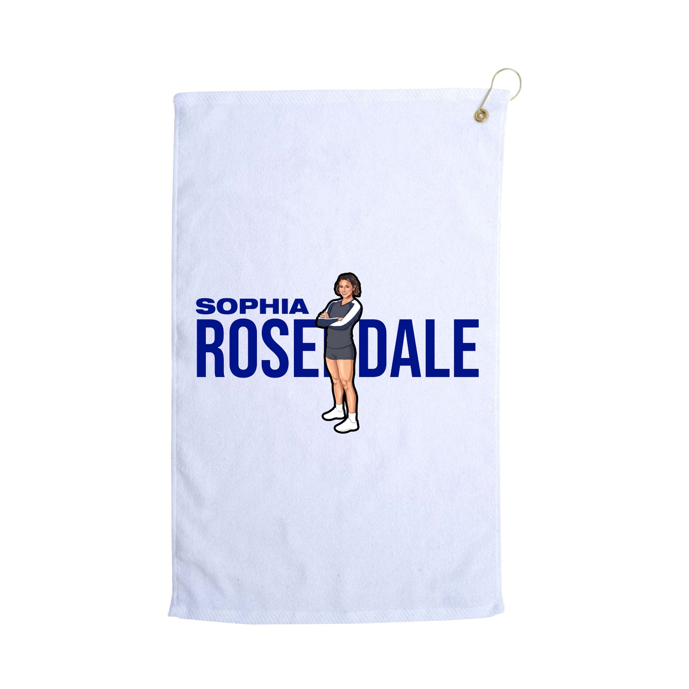 Golf Towel — Player Name in White